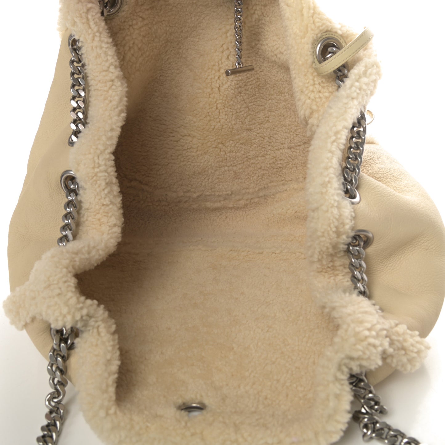 Shearling Medium Nolita Shoulder Bag Natural
