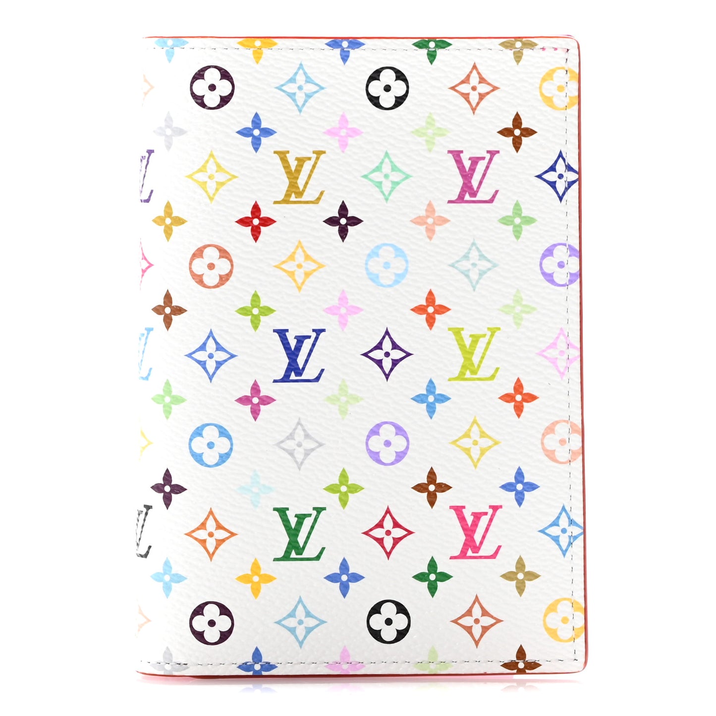 LV X TM Monogram Multicolor Passport Cover White