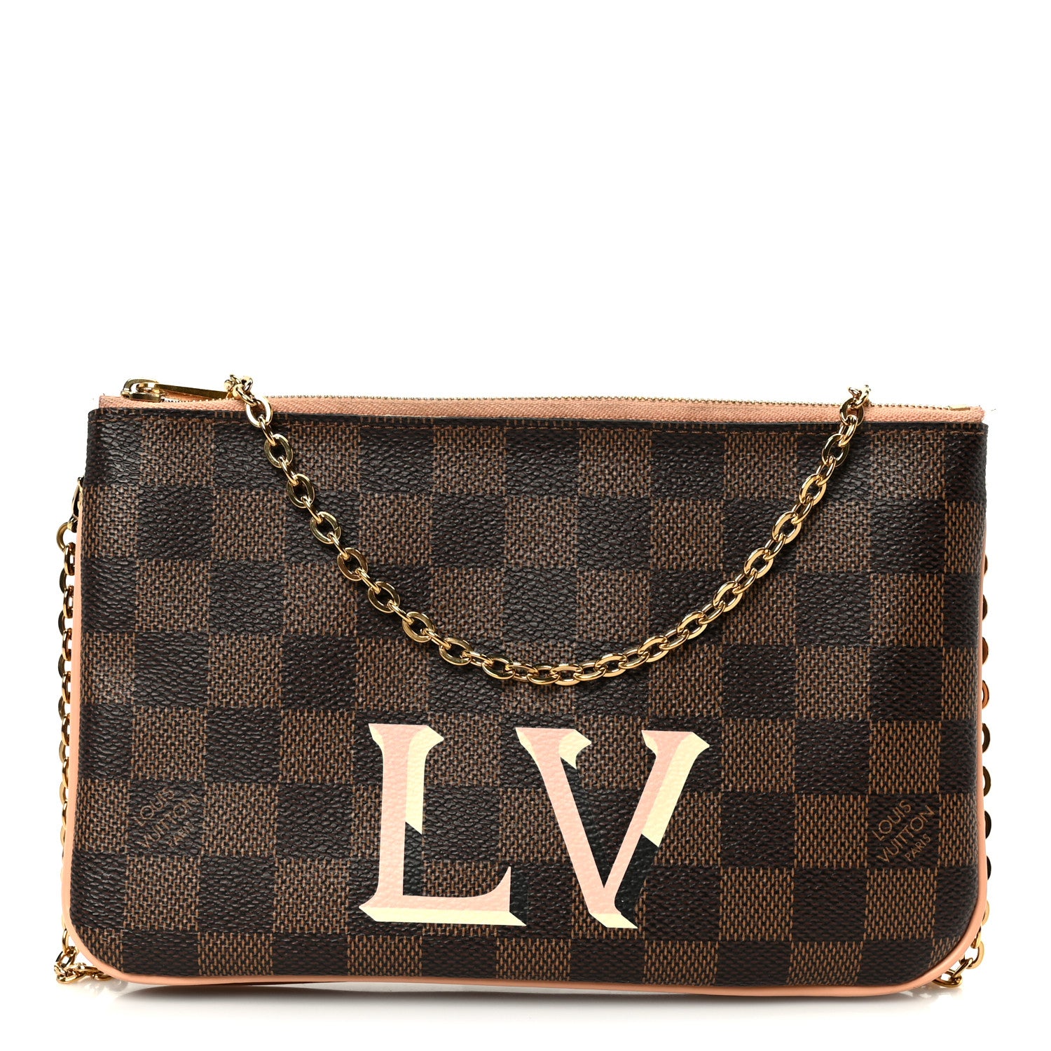 Louis Vuitton Damier Ebene Double Zip Pochette 1858031 – FASHIONPHILE