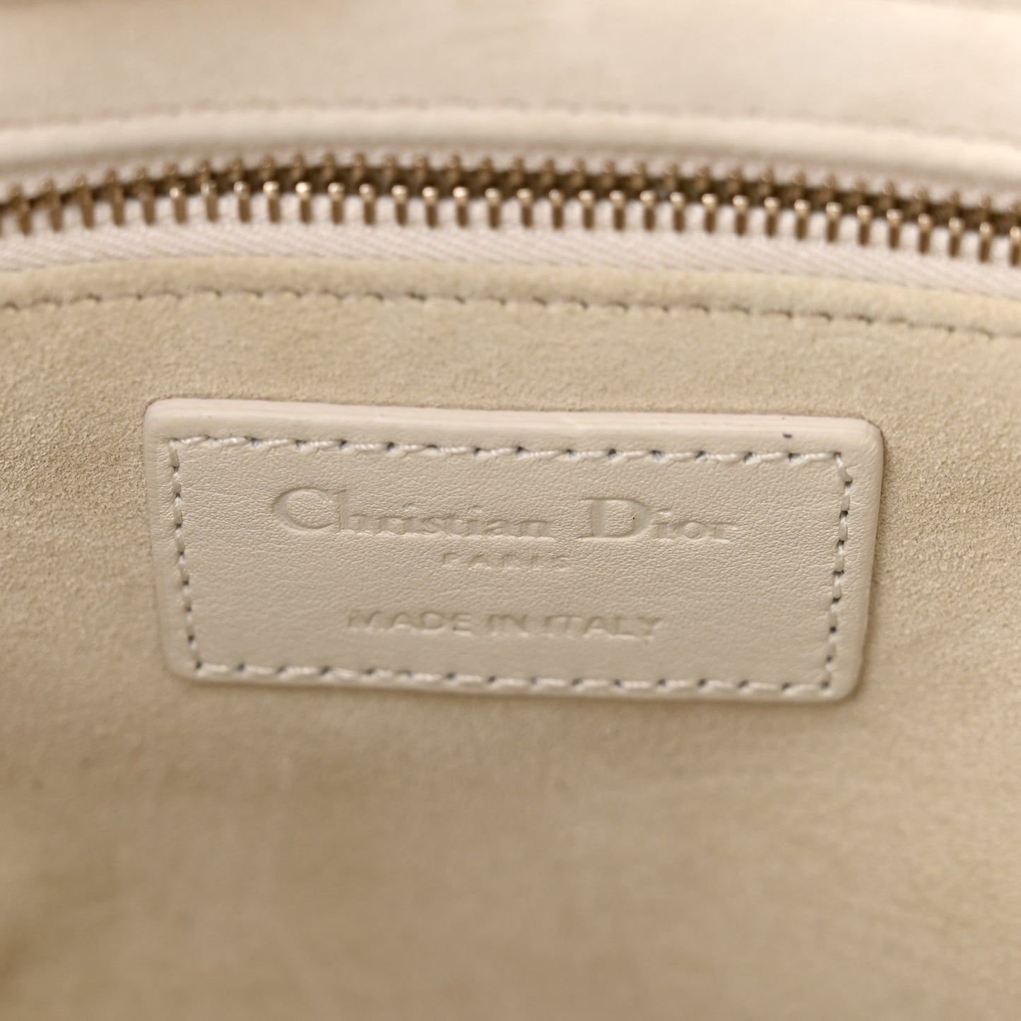 Ultra Matte Calfskin Cannage Medium Lady Dior Latte