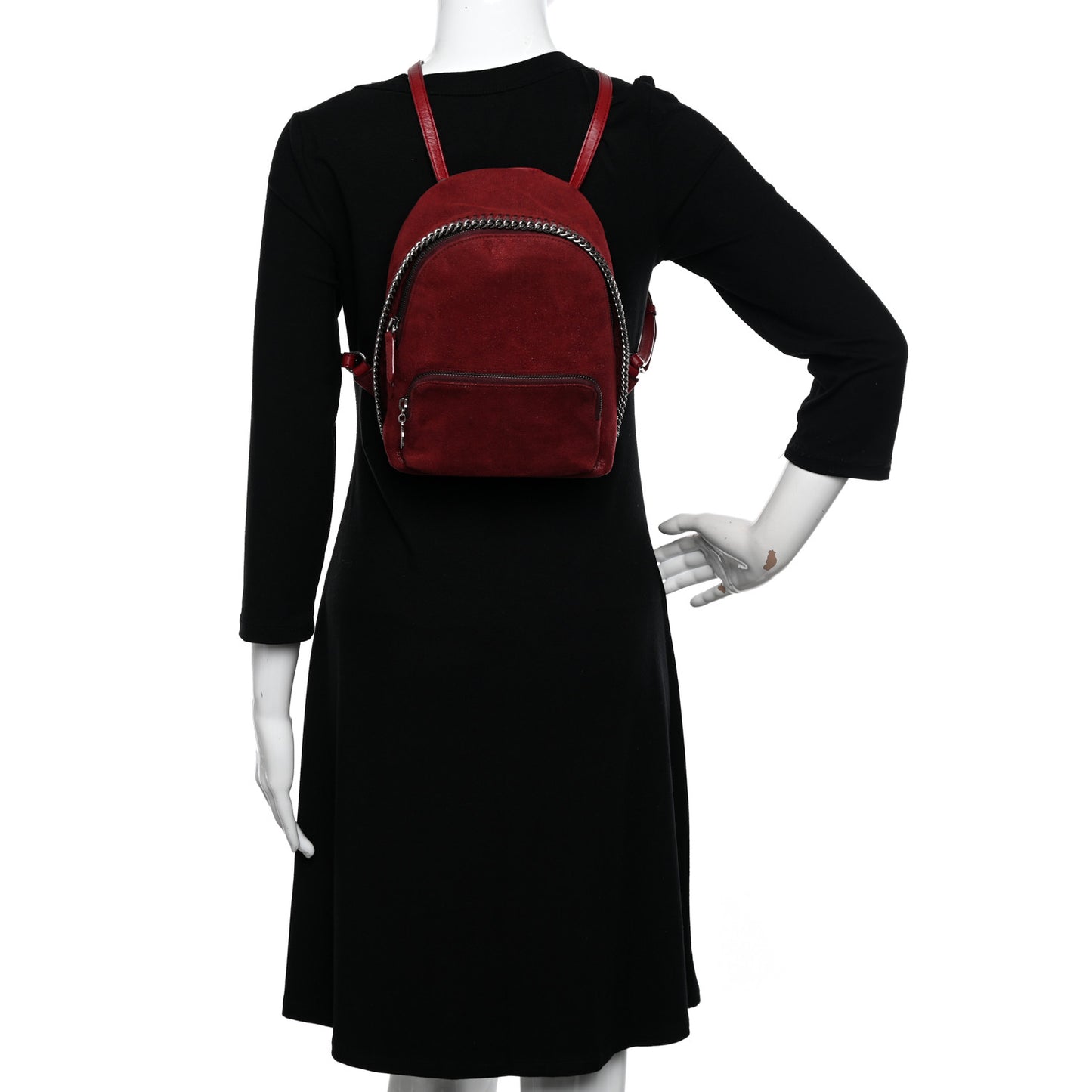 Shaggy Deer Mini Falabella Backpack Ruby