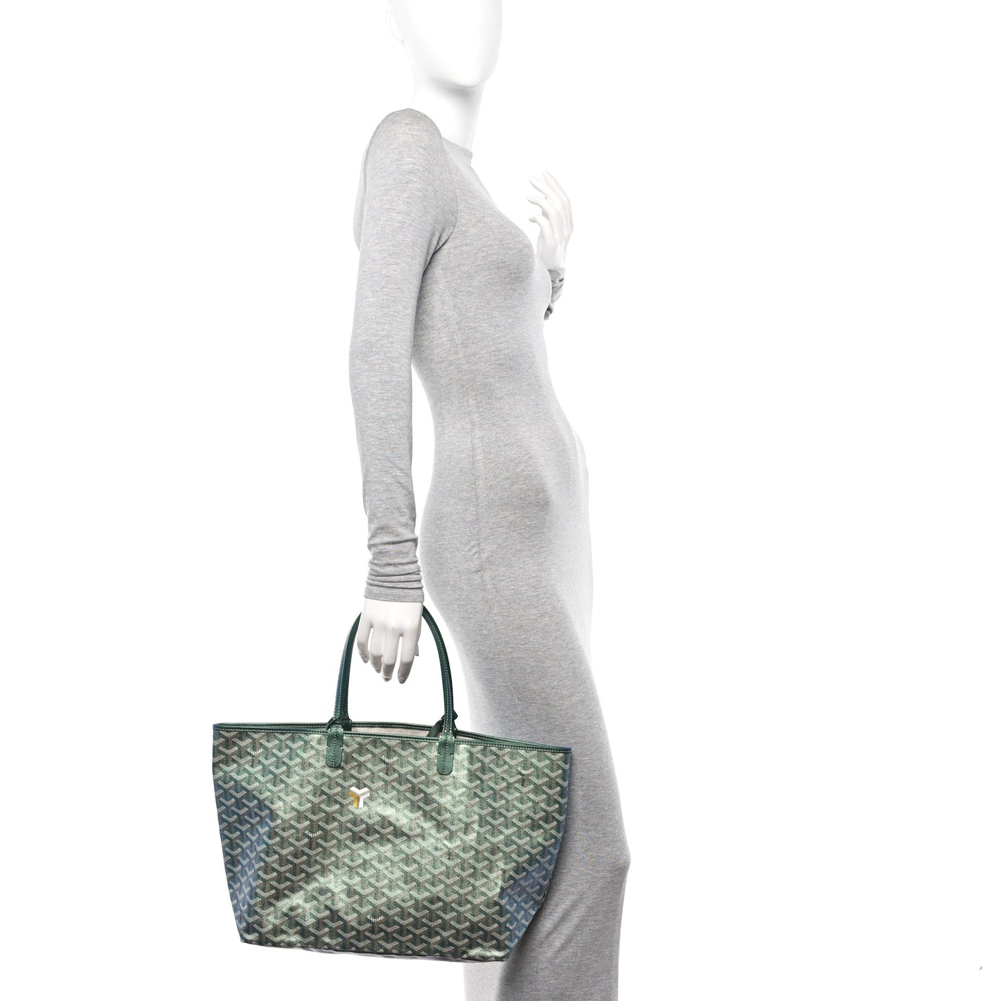 Iridescent Goyardine Saint Louis PM Pearly Green