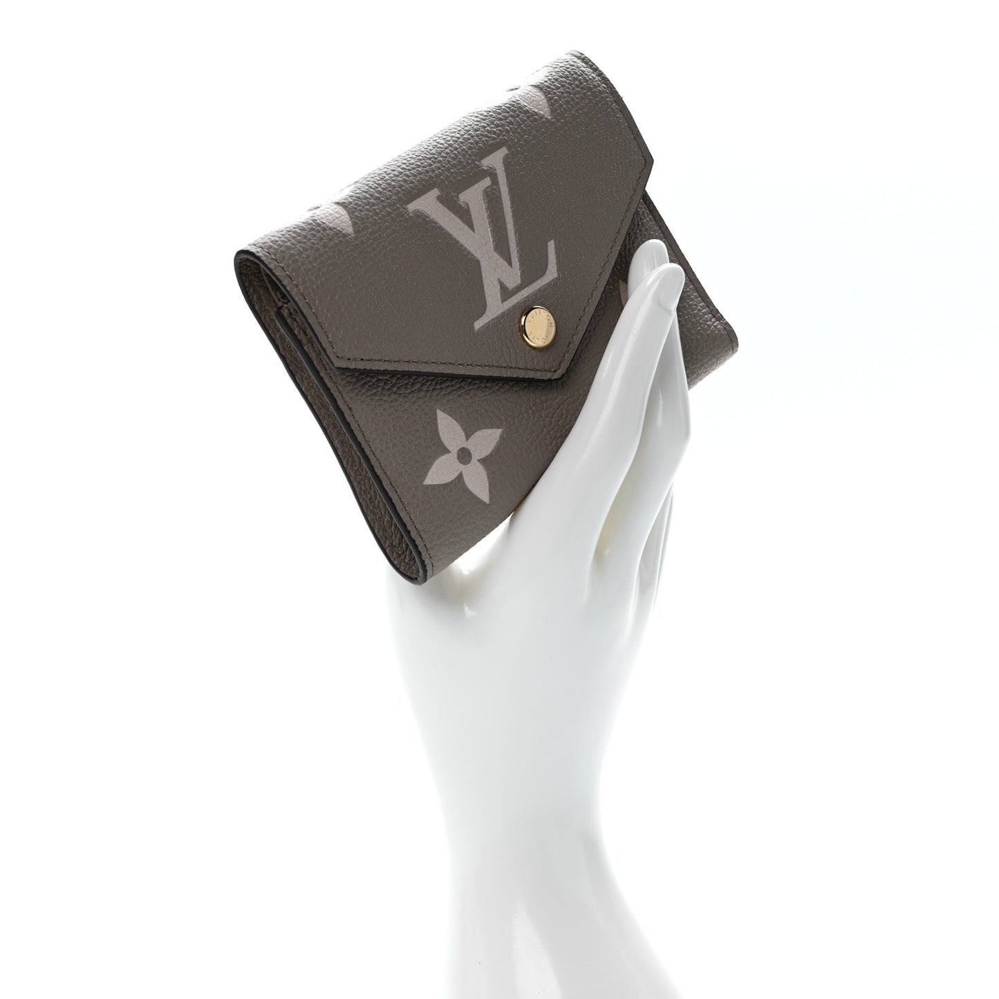 LOUIS VUITTON Empreinte Monogram Giant Victorine Wallet Tourterelle Creme