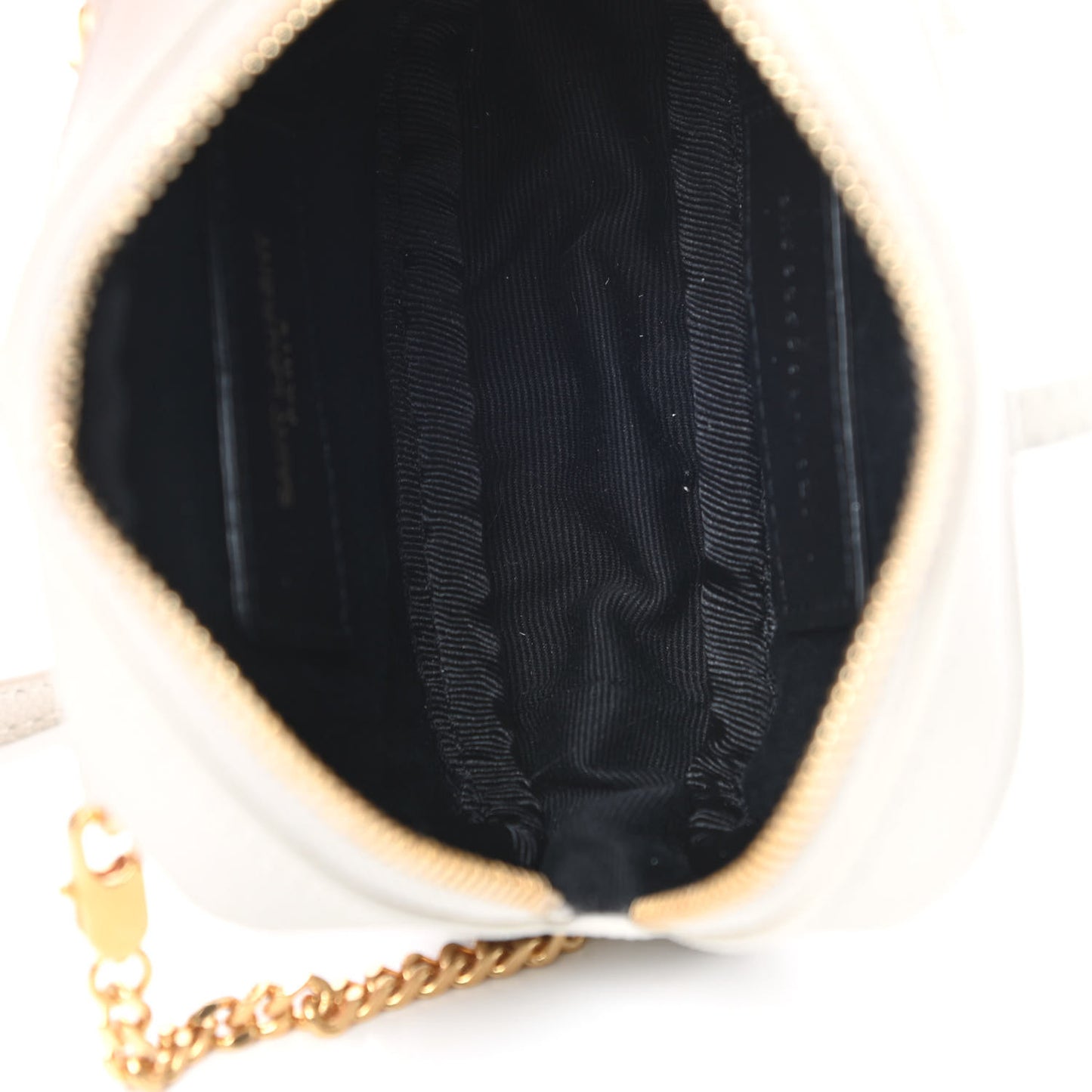 Grain De Poudre Matelasse Monogram Baby Lou Camera Bag Crema Soft