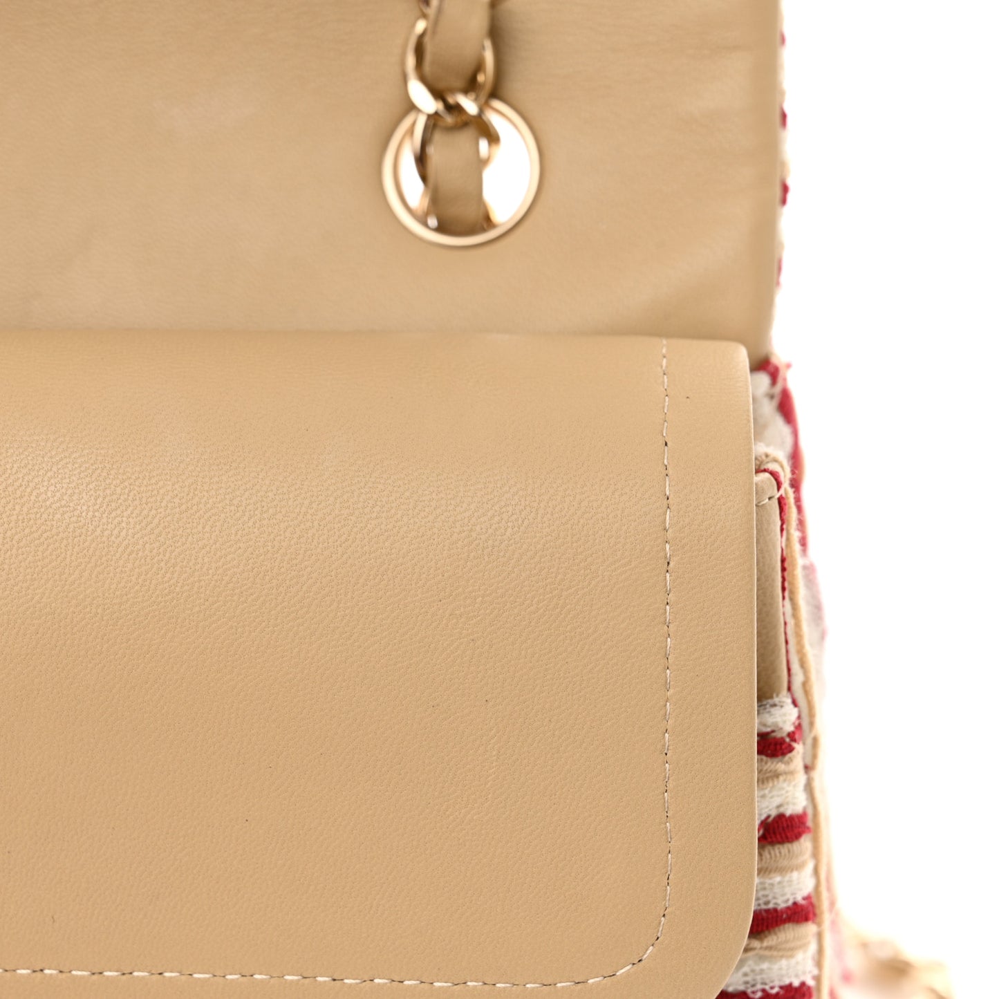 Jersey Quilted Medium Coco Sailor Flap Red White
