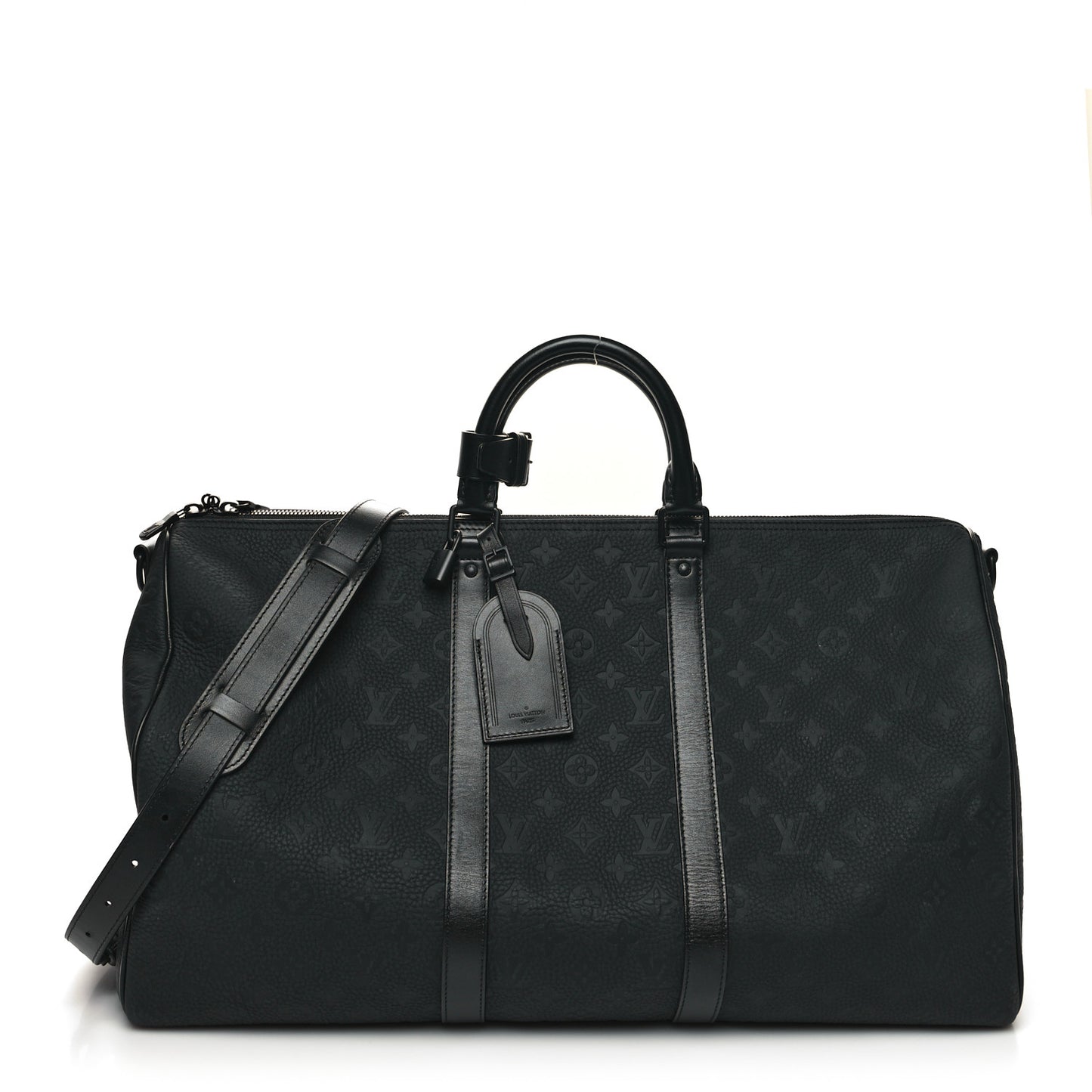 Taurillon Monogram Keepall Bandouliere 50 Black