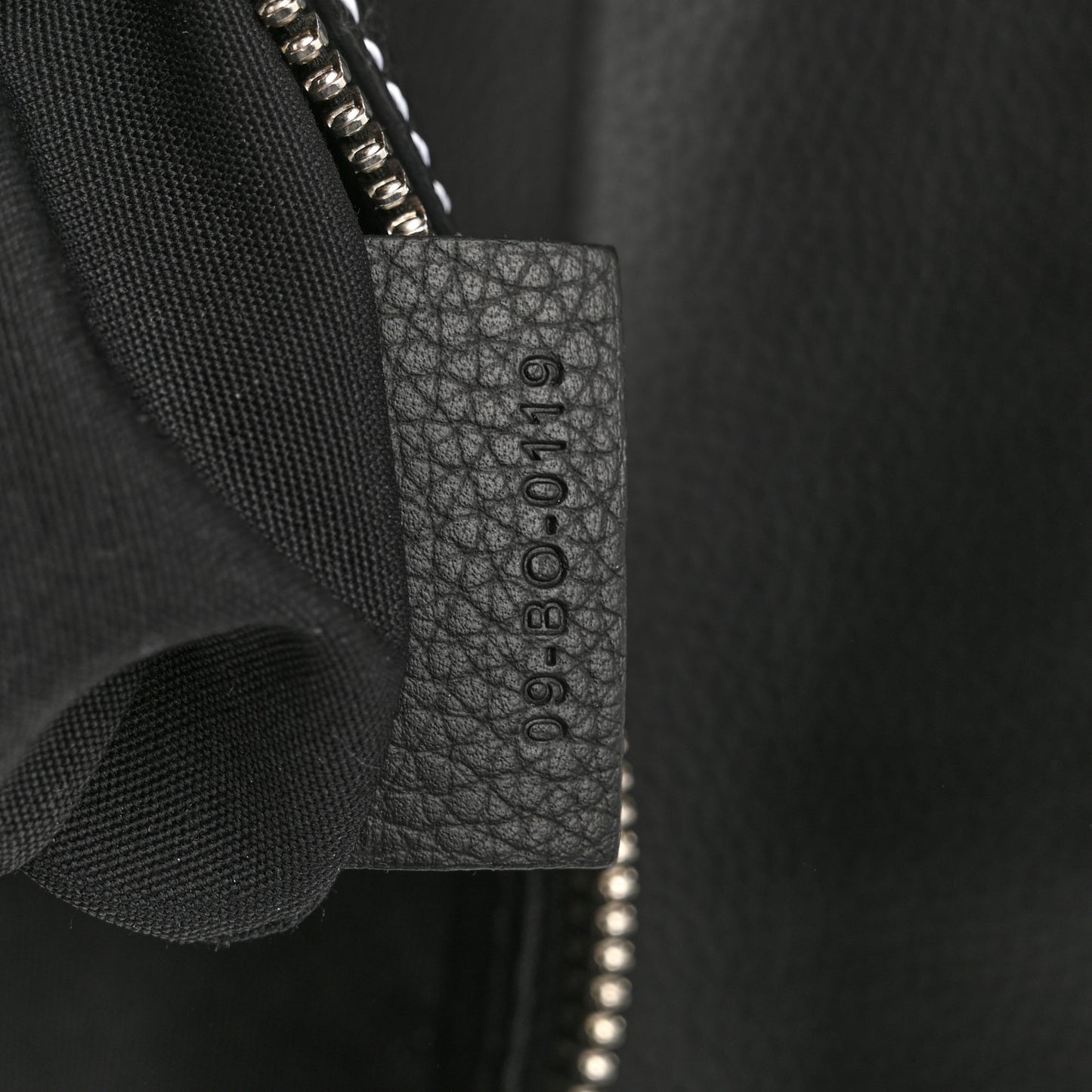 Grained Calfskin Mens Saddle Bag Black