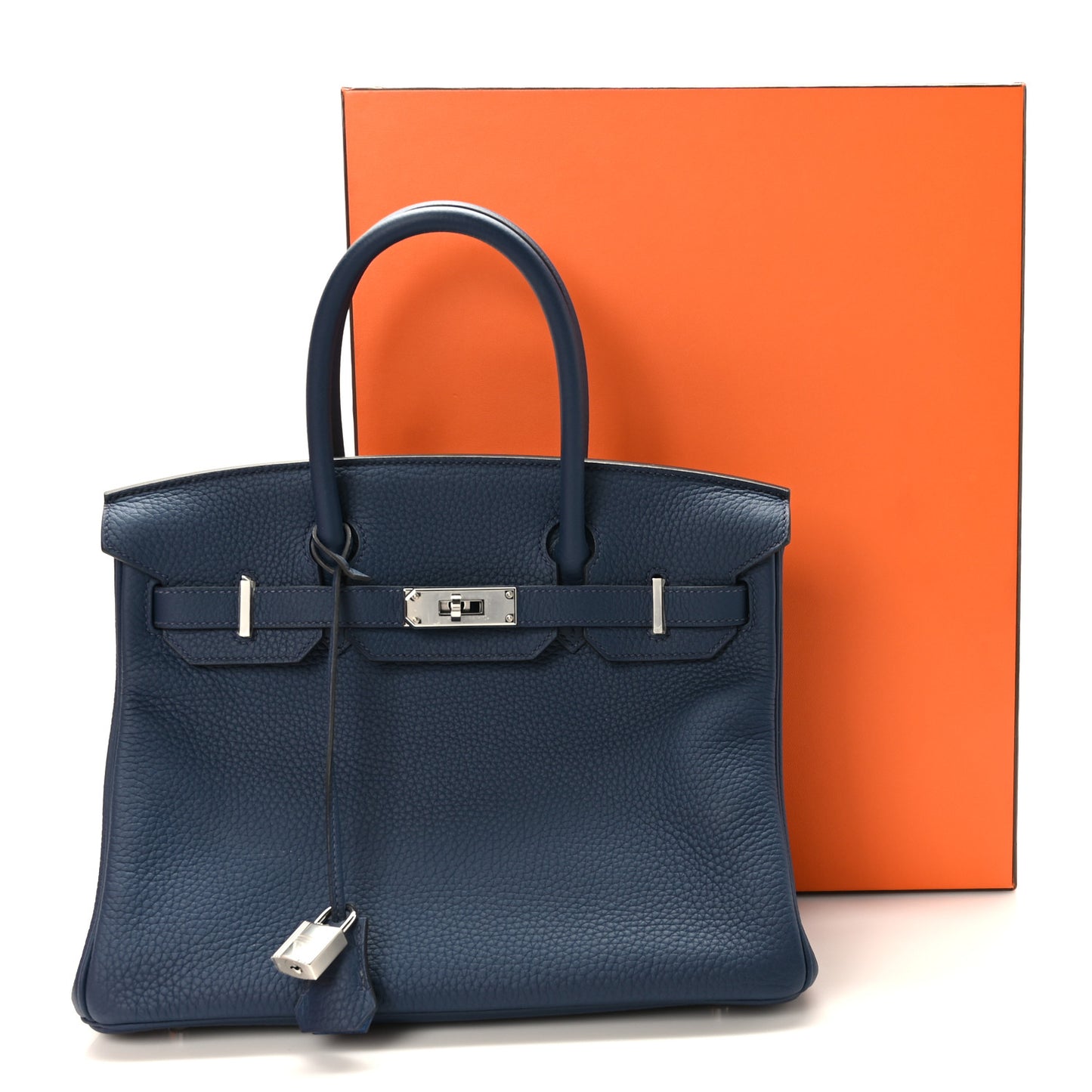 Togo Verso Birkin 30 Deep Bleu Bleu Zanzibar