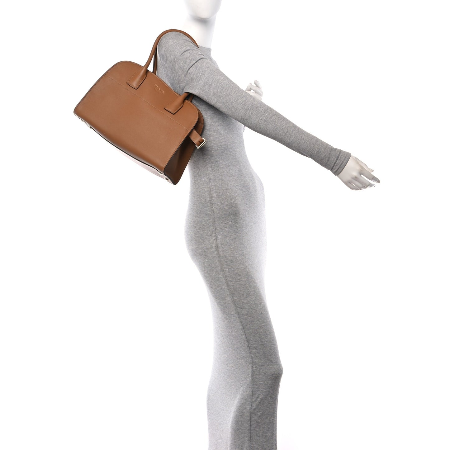 Soft Grain Calfskin Medium Tote Bag Caramel