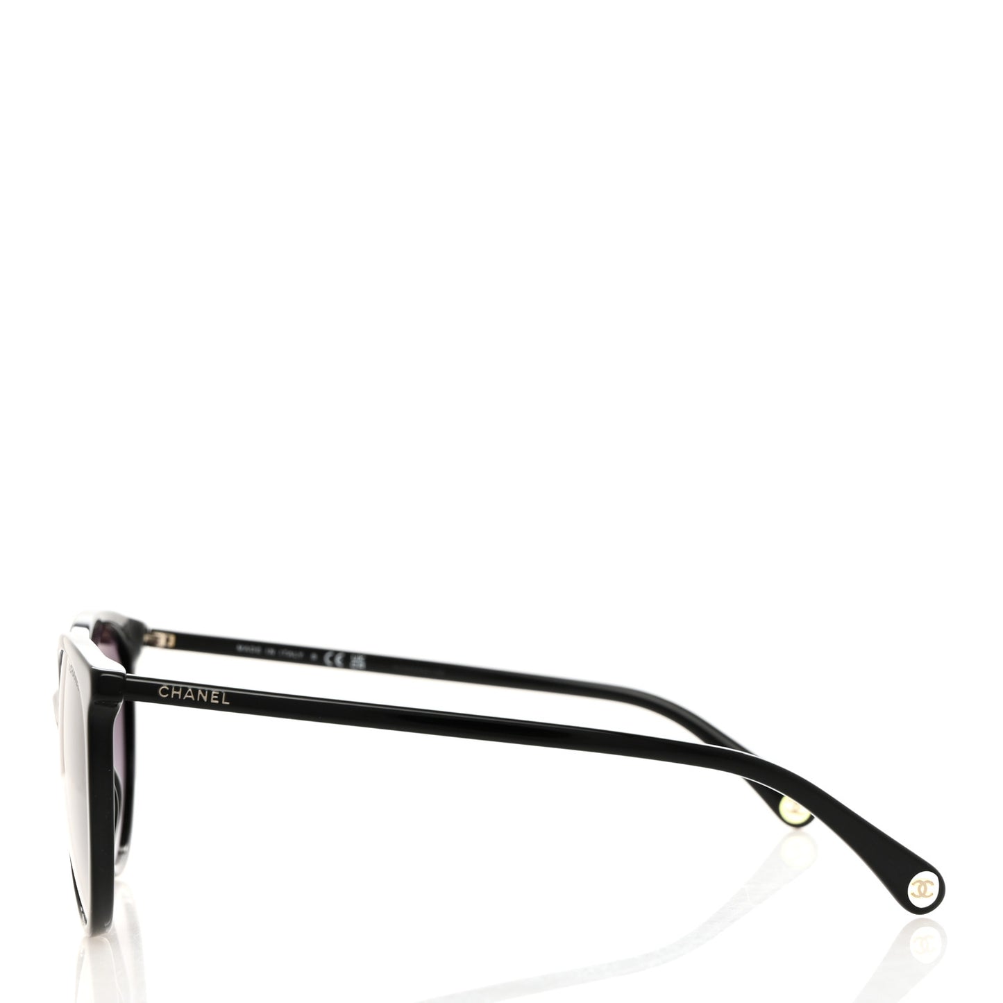 Acetate Pantos Cat Eye Sunglasses 5448 Black