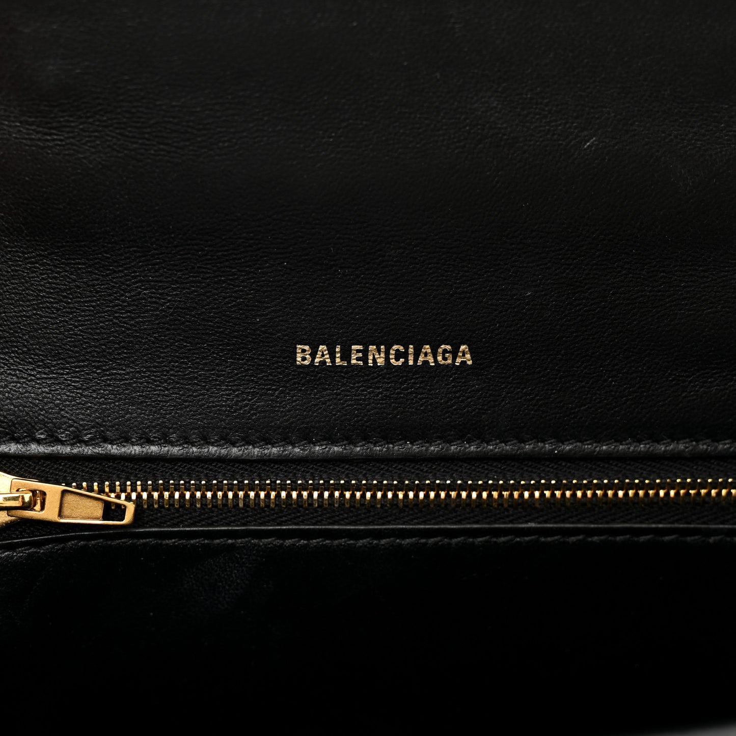 Shiny Calfskin Crocodile Embossed Small Hourglass Top Handle Bag Black