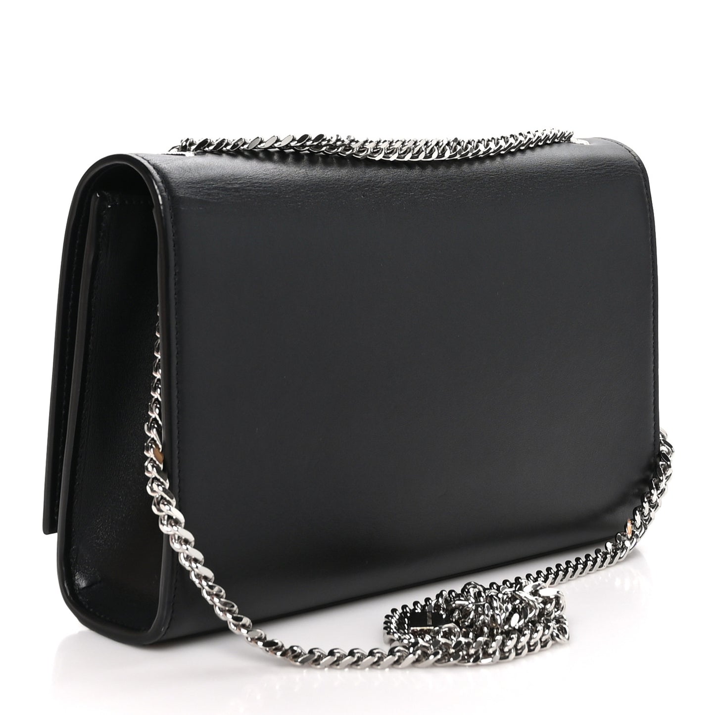 Smooth Calfskin Medium Classic Monogram Kate Tassel Satchel Black