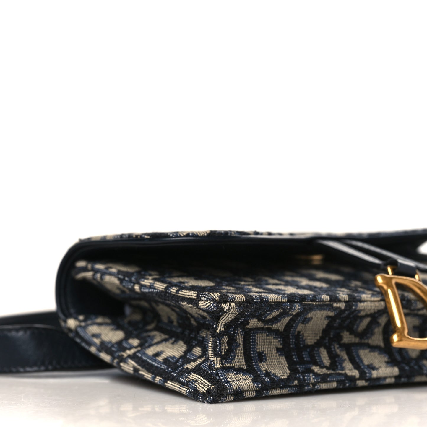 Oblique Saddle Belt Bag Blue
