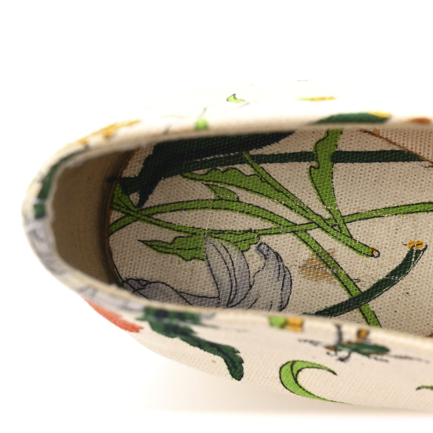 Canvas Flora Print Espadrilles Short Wedges 37 White Multicolor