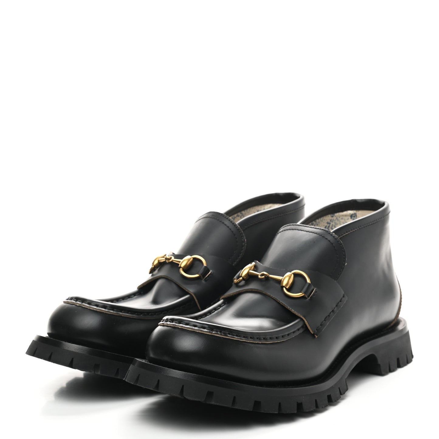 Cordovan Lux Mens Harald Horsebit Ankle Boots 9 Black