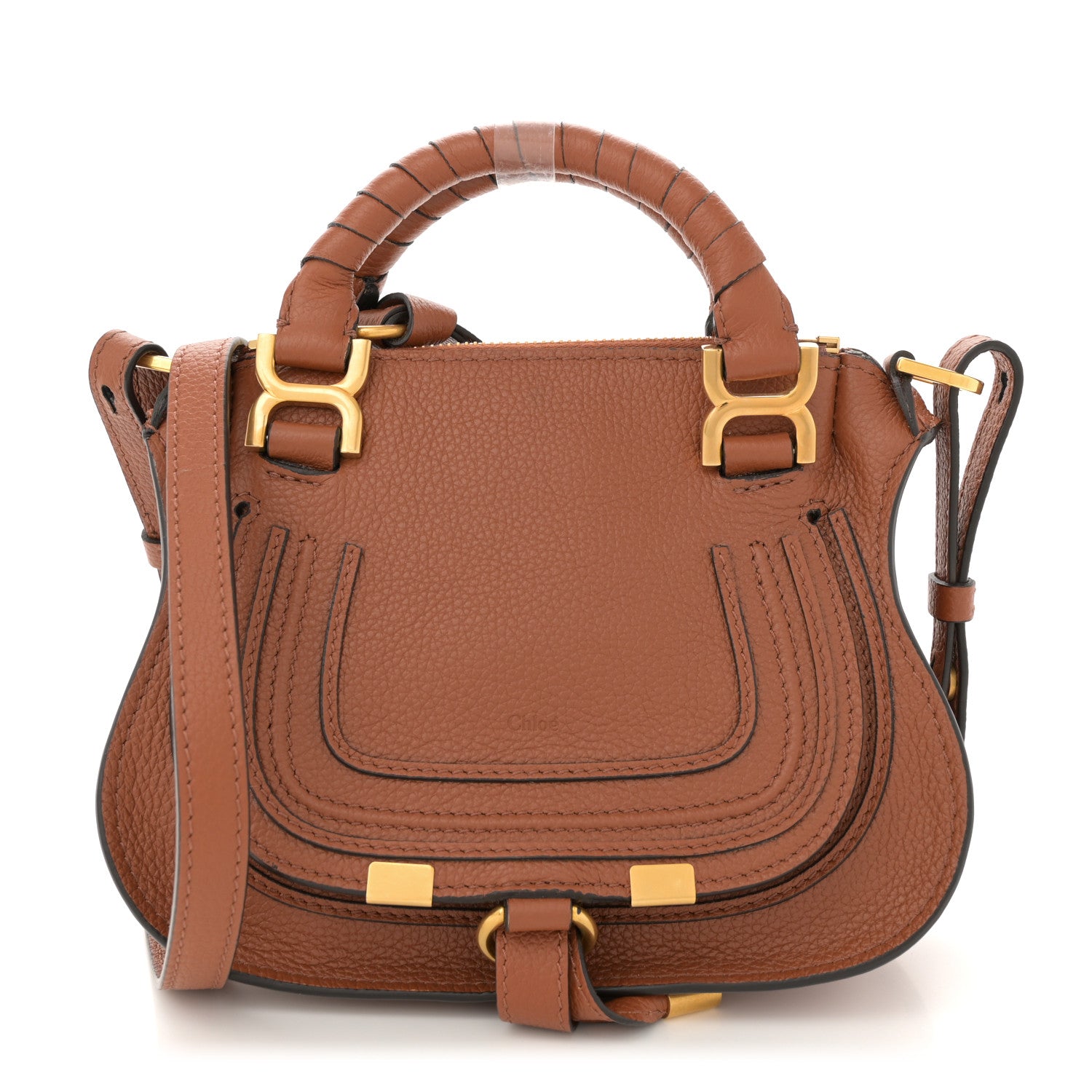 Chloe Calfskin Mini Marcie Satchel Tan 1729345 – FASHIONPHILE