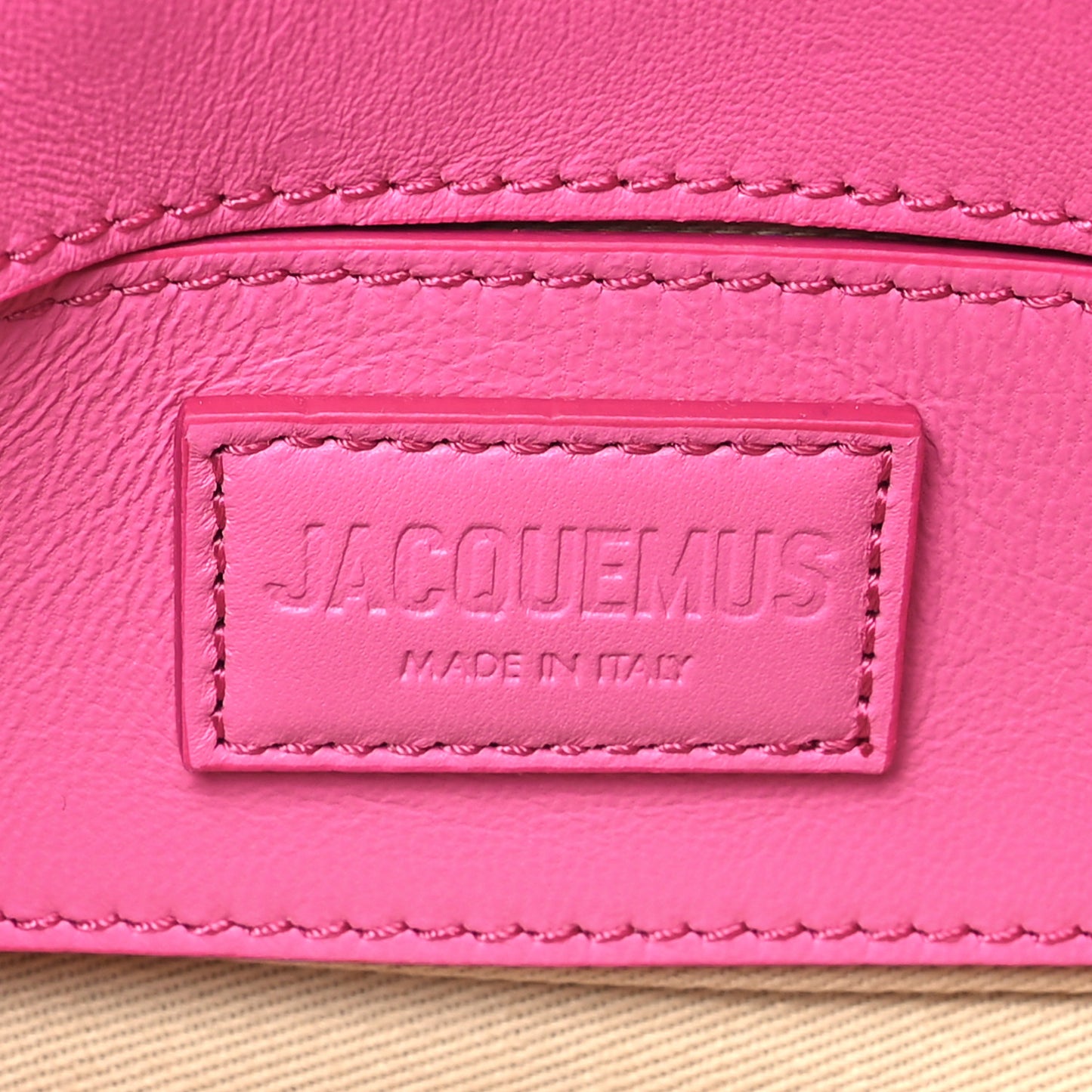 Padded Lambskin Le Petit Bambimou Neon Pink