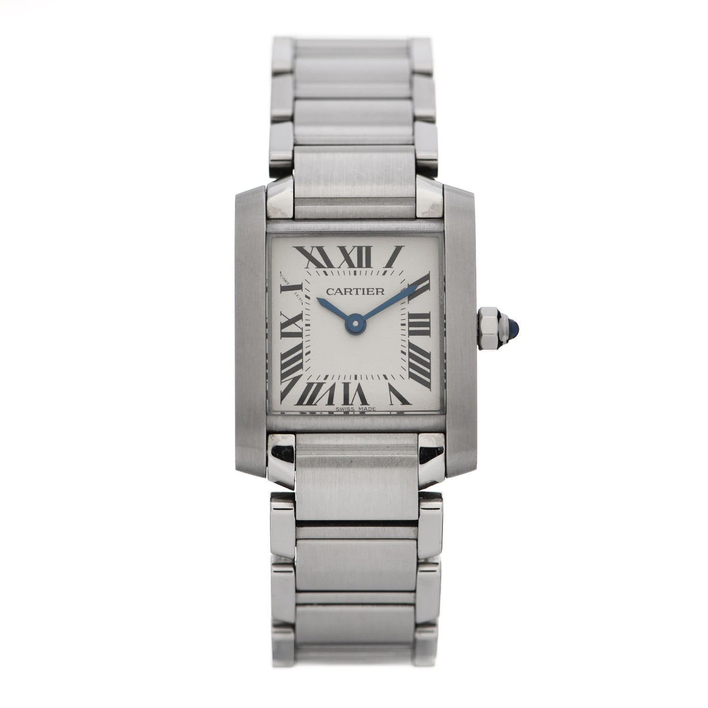 Stainless Steel 20mm Tank Francaise Quartz Watch