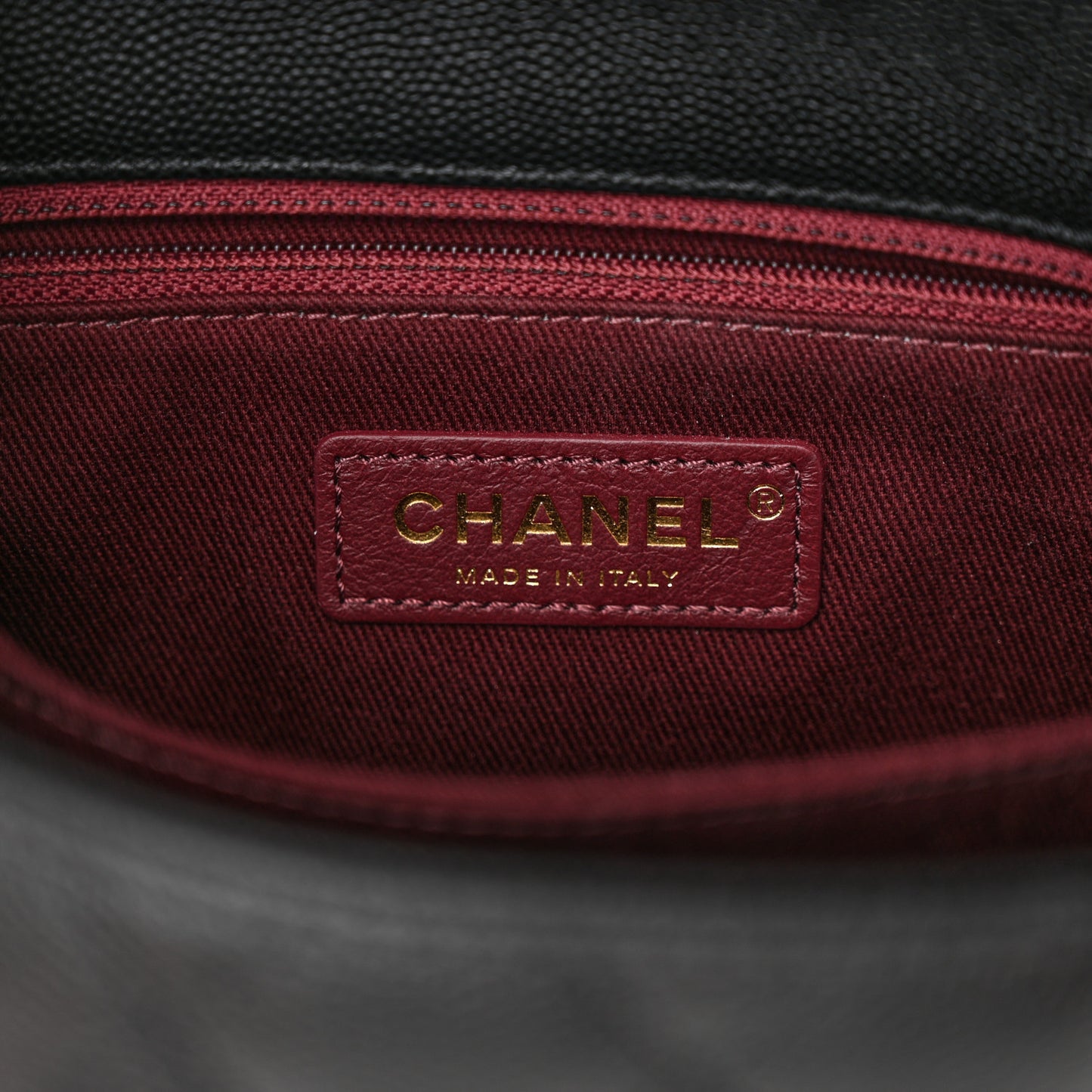 Caviar Quilted Mini Coco Handle Flap Black