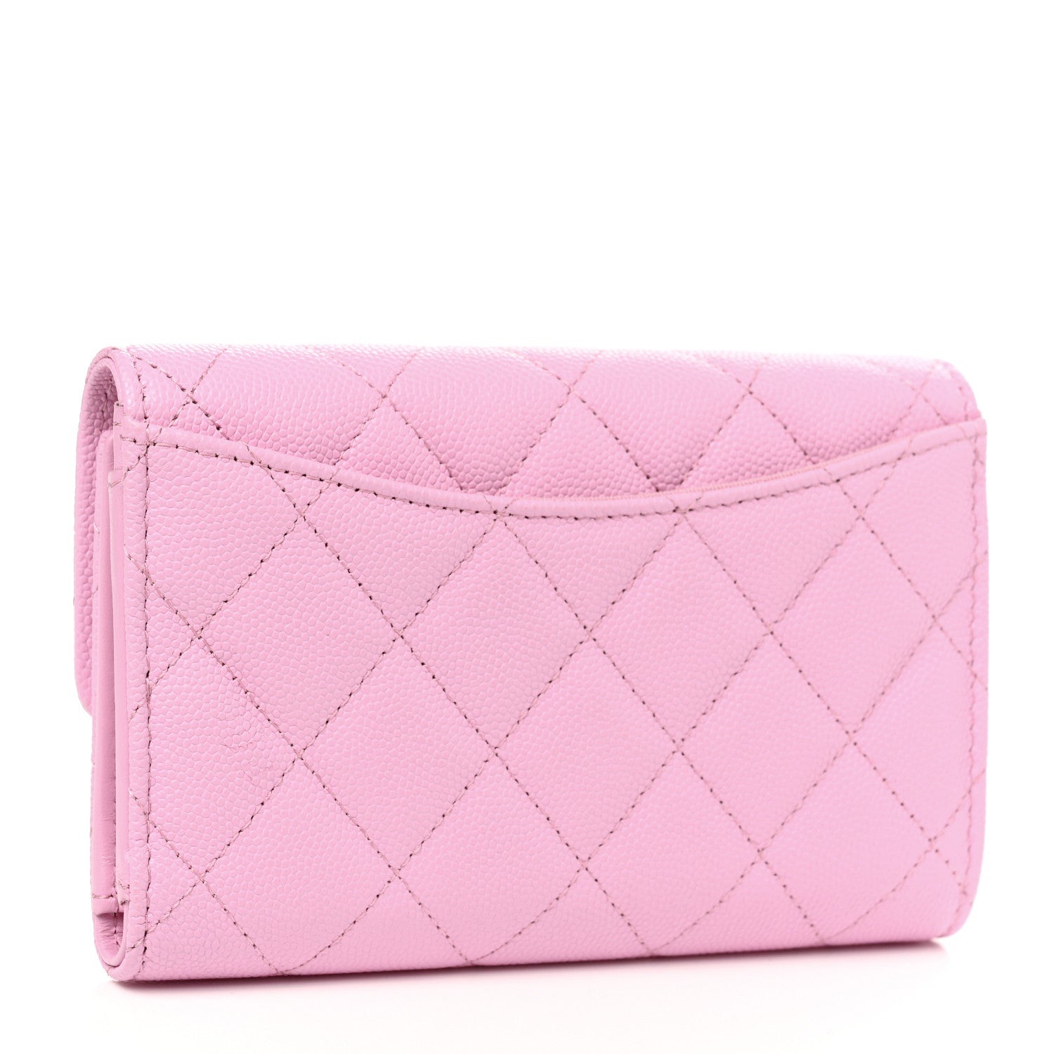 Chanel Caviar Quilted Medium Flap Wallet Lilac 3 of 9
