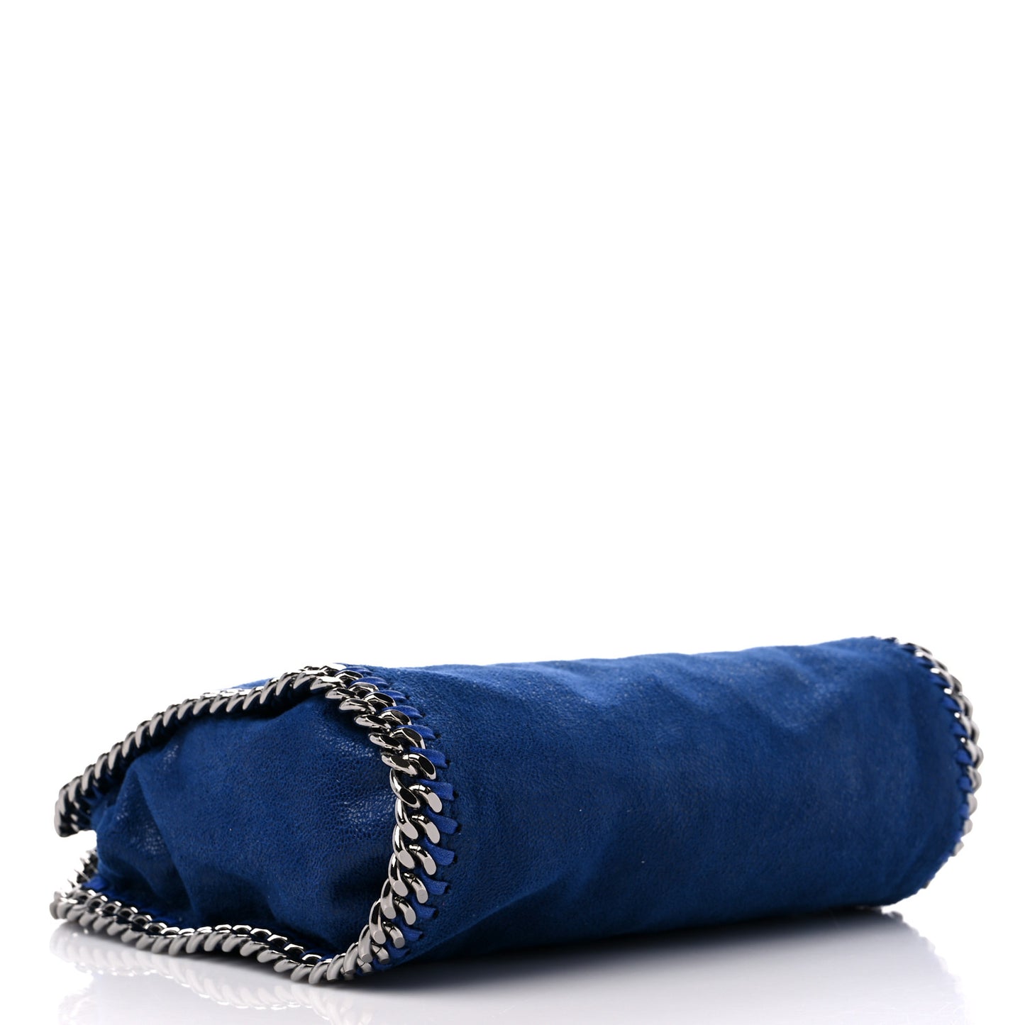 Shaggy Deer Mini Falabella Fold Over Tote Blue