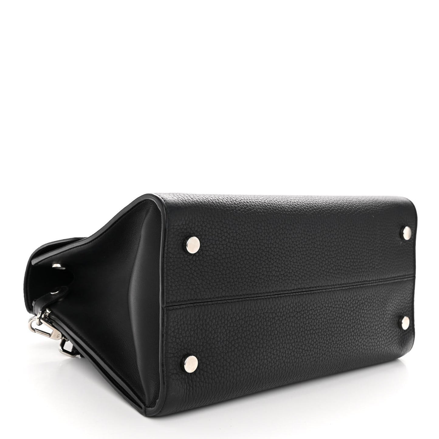 Grained Calfskin Medium Diorever Flap Black