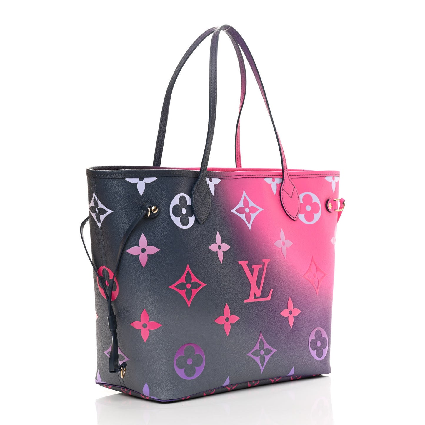Monogram Giant Spring In The City Neverfull MM Midnight Fuchsia