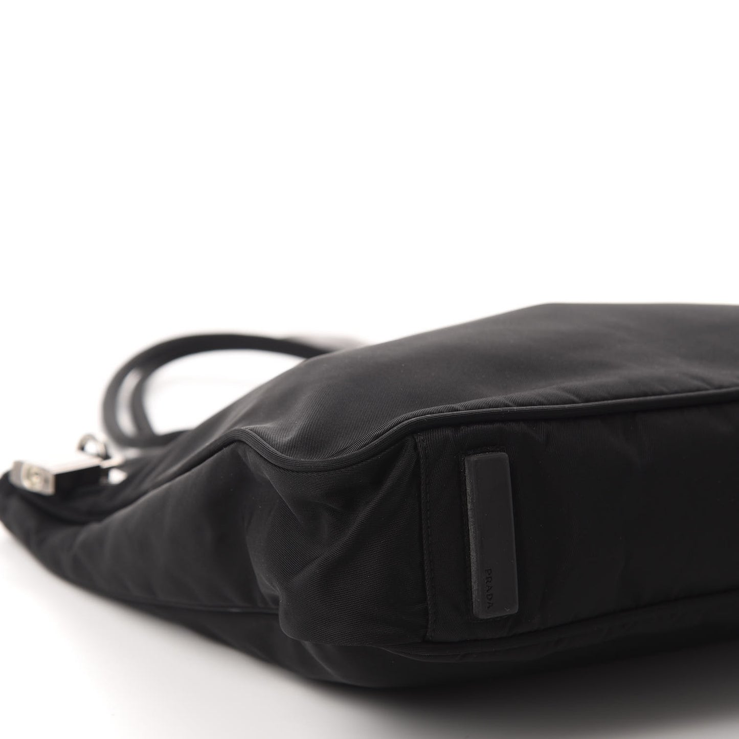 Tessuto Nylon Lock Shoulder Bag Black
