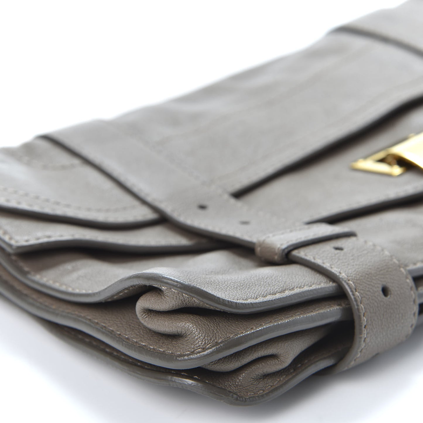 Lambskin PS1 Pochette Clutch Smoke