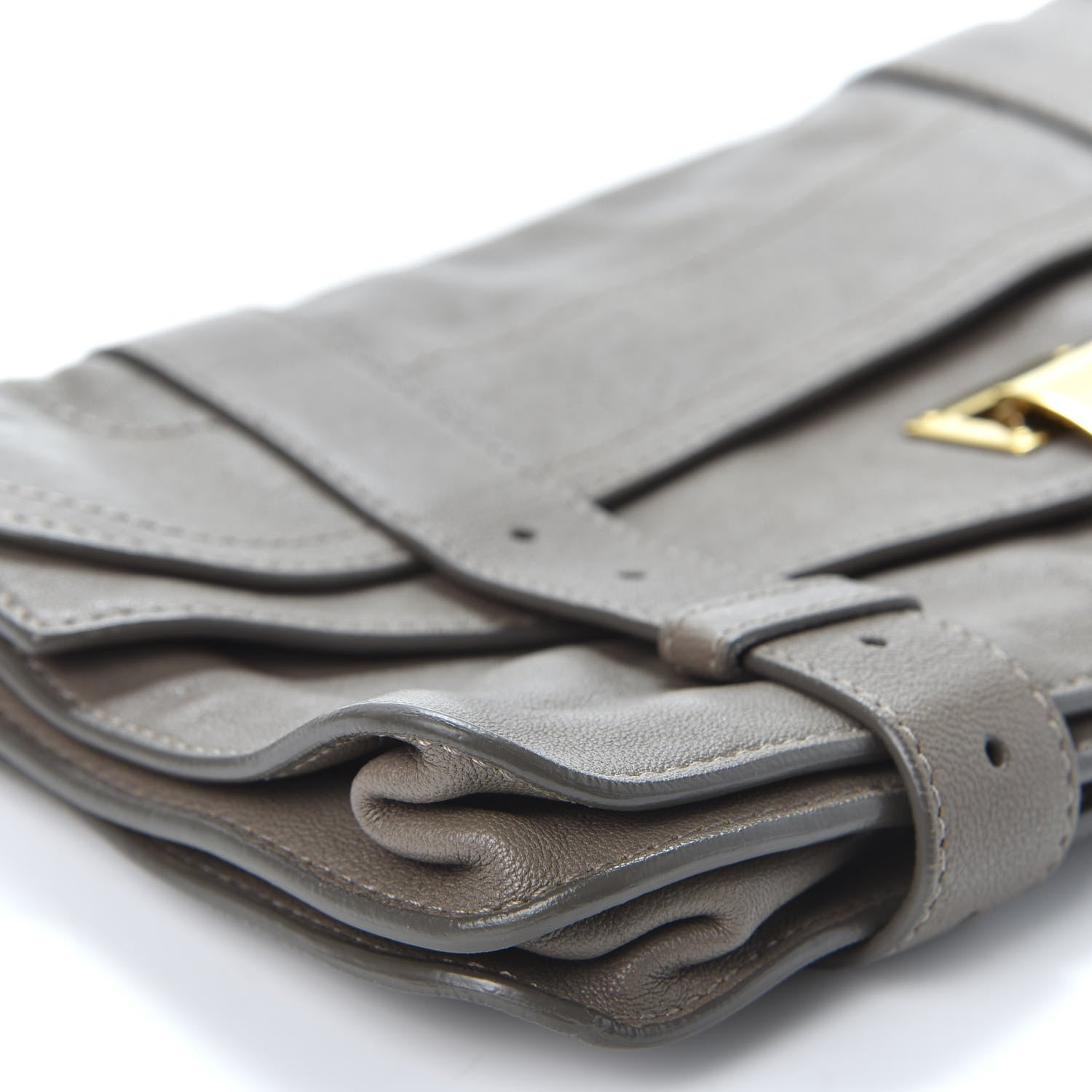 Proenza Schouler Lambskin PS1 Pochette Clutch Smoke 5 of 10