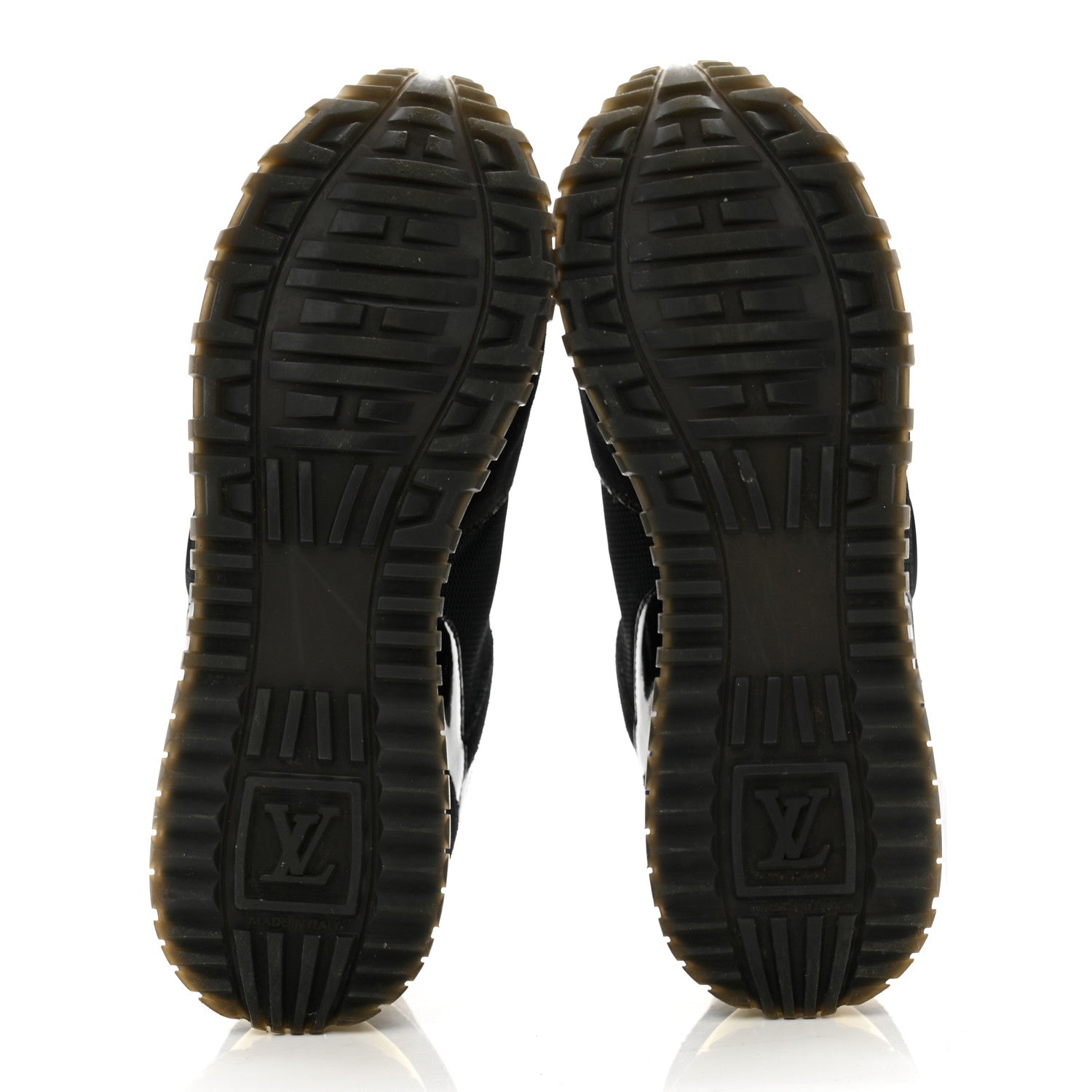Louis Vuitton Suede Monogram Run Away Sneakers 38 Black 5 of 10