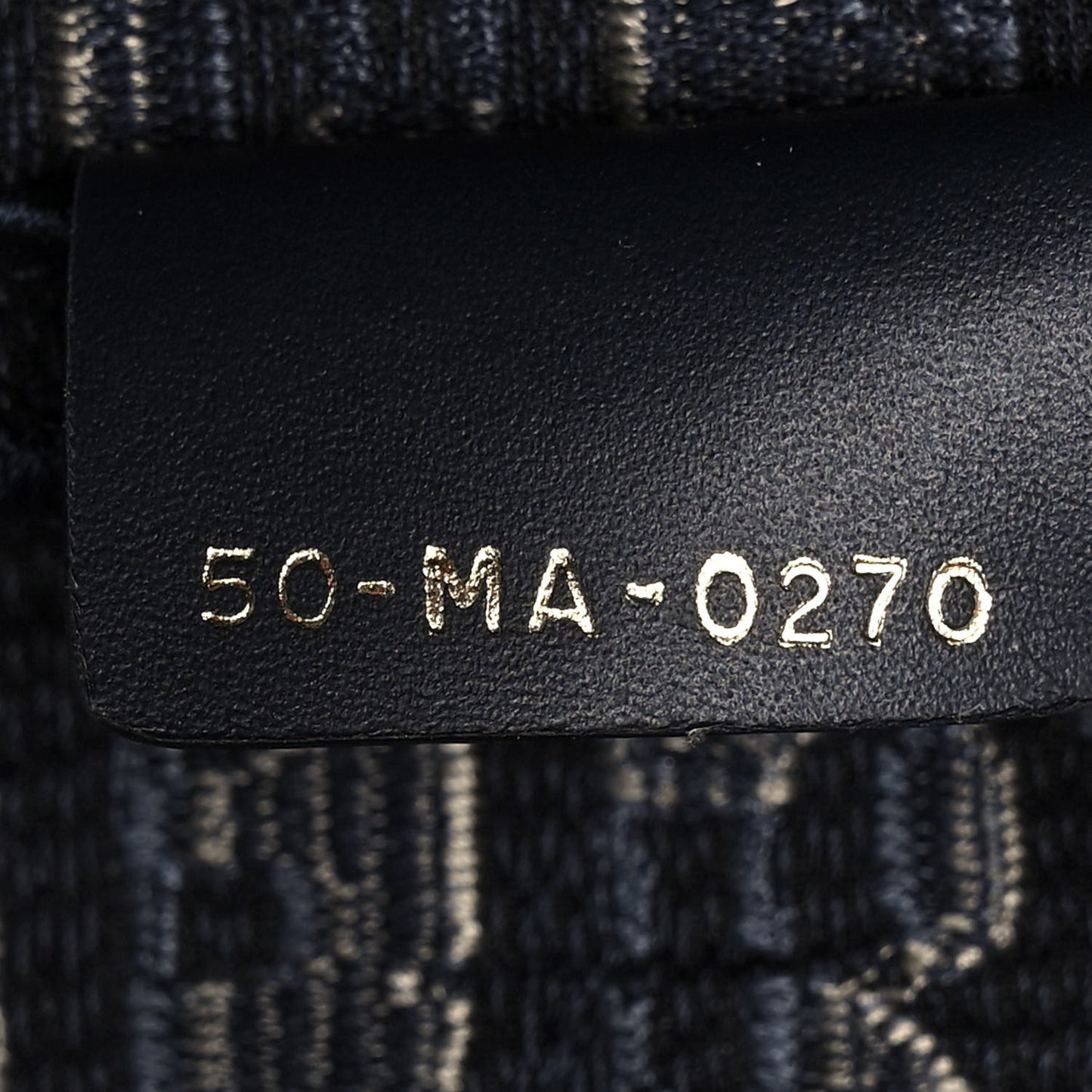 Oblique Embroidered Saddle Bag Blue
