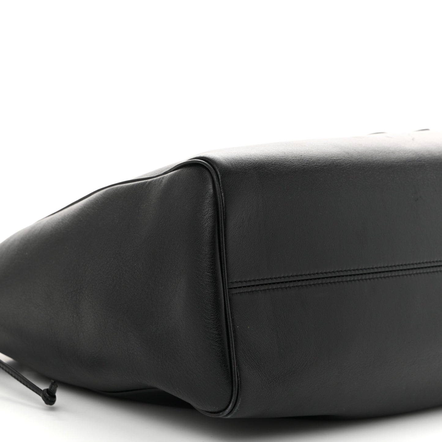 Smooth Calfskin Cuir Triomphe Cabas Drawstring Black