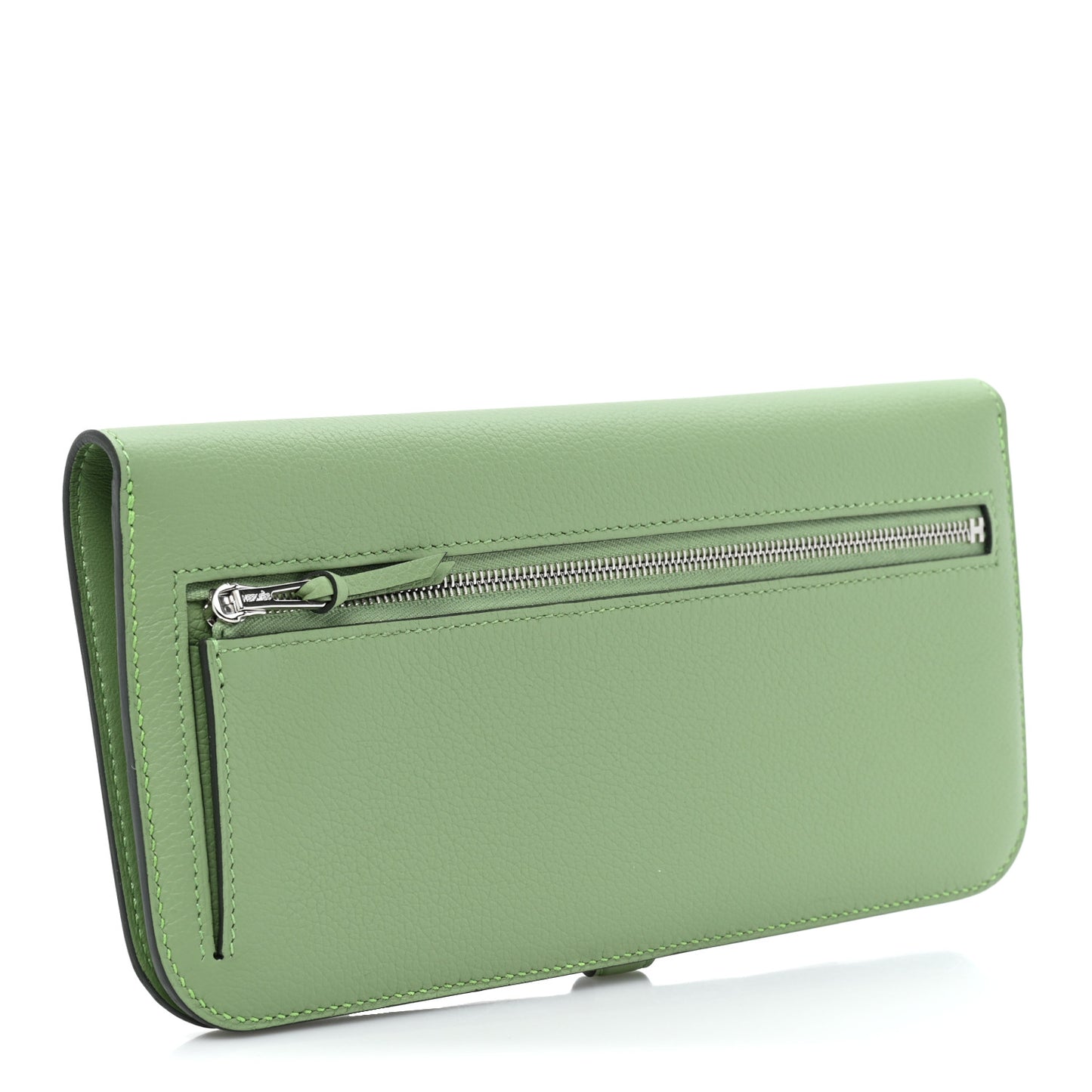 Togo Dogon Recto Verso Wallet Vert Criquet