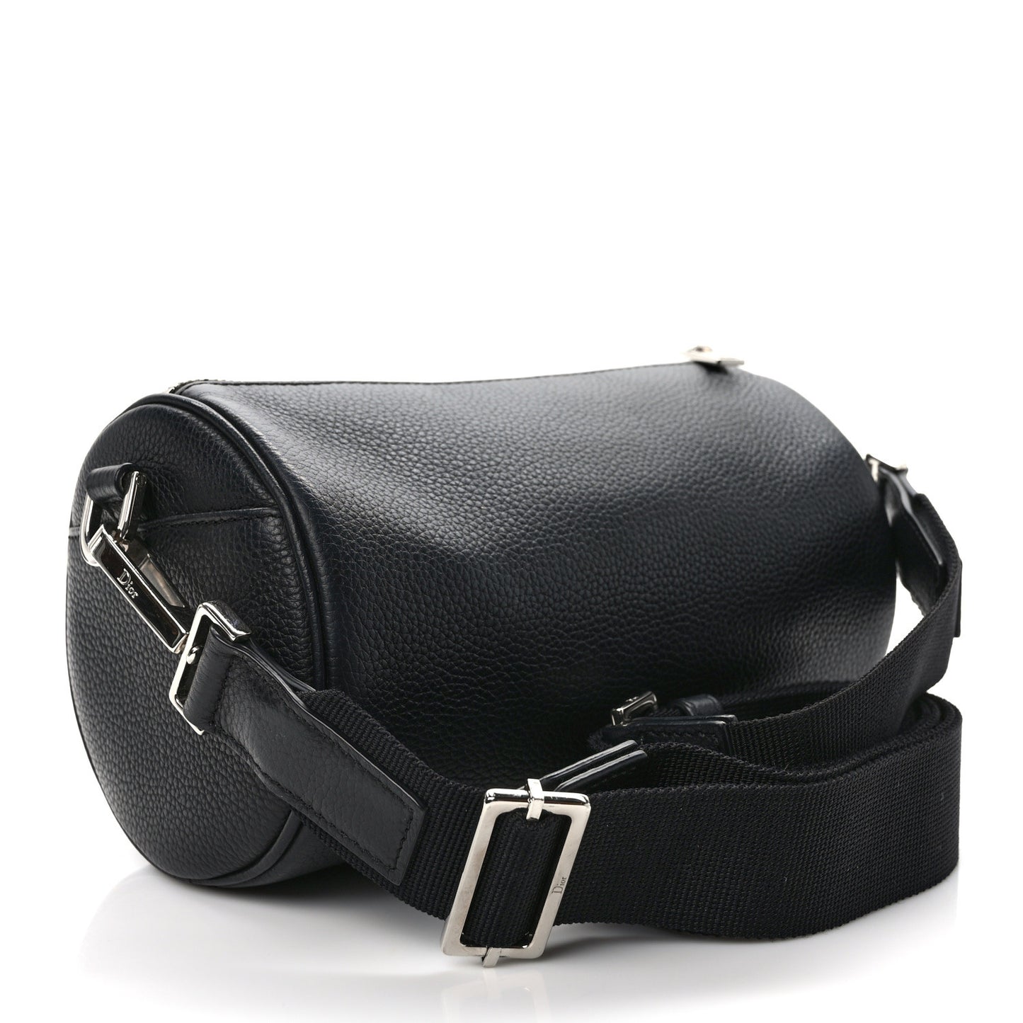 CHRISTIAN DIOR HOMME Grained Calfskin Mens Roller Pouch Black