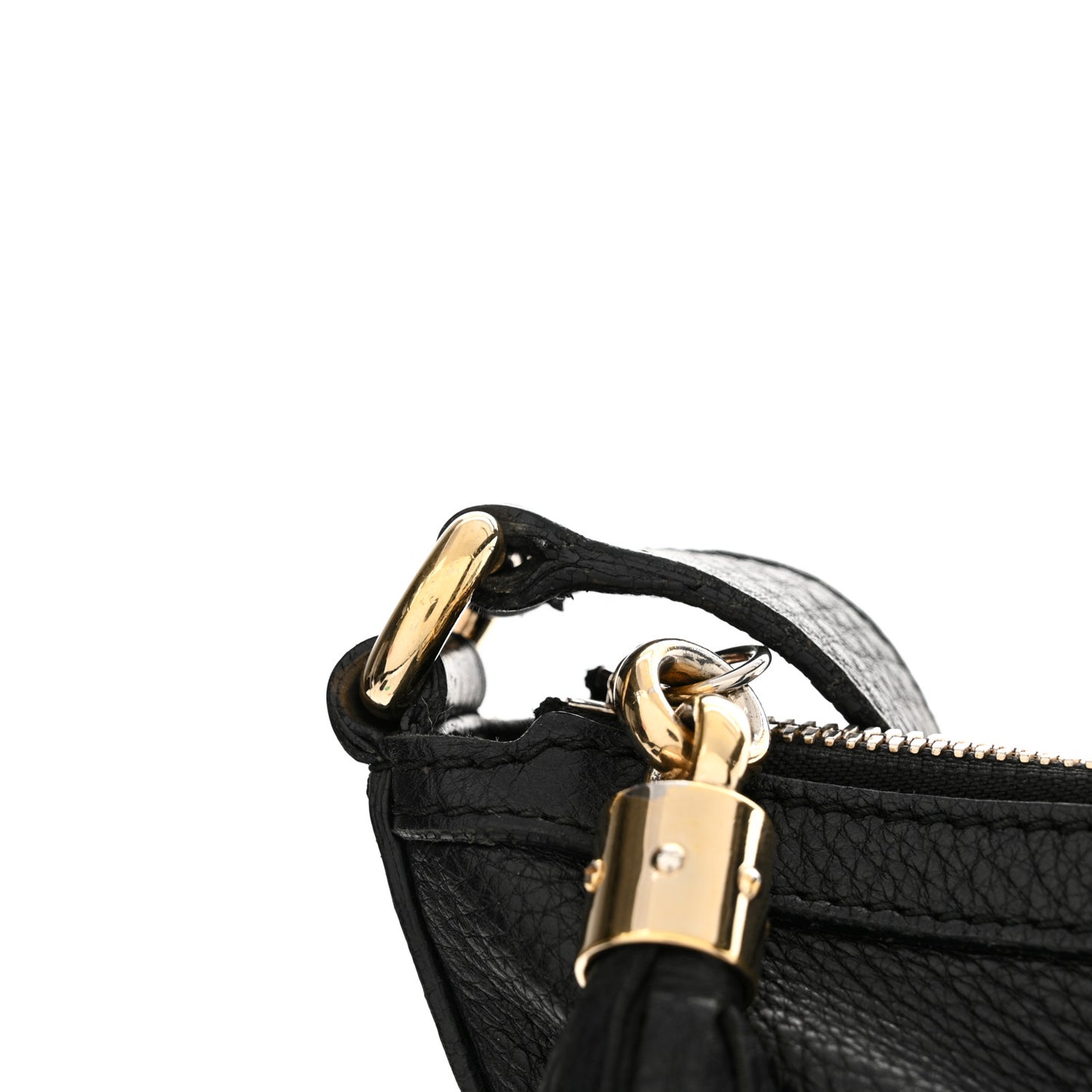 Pebbled Calfskin Medium Soho Hobo Black