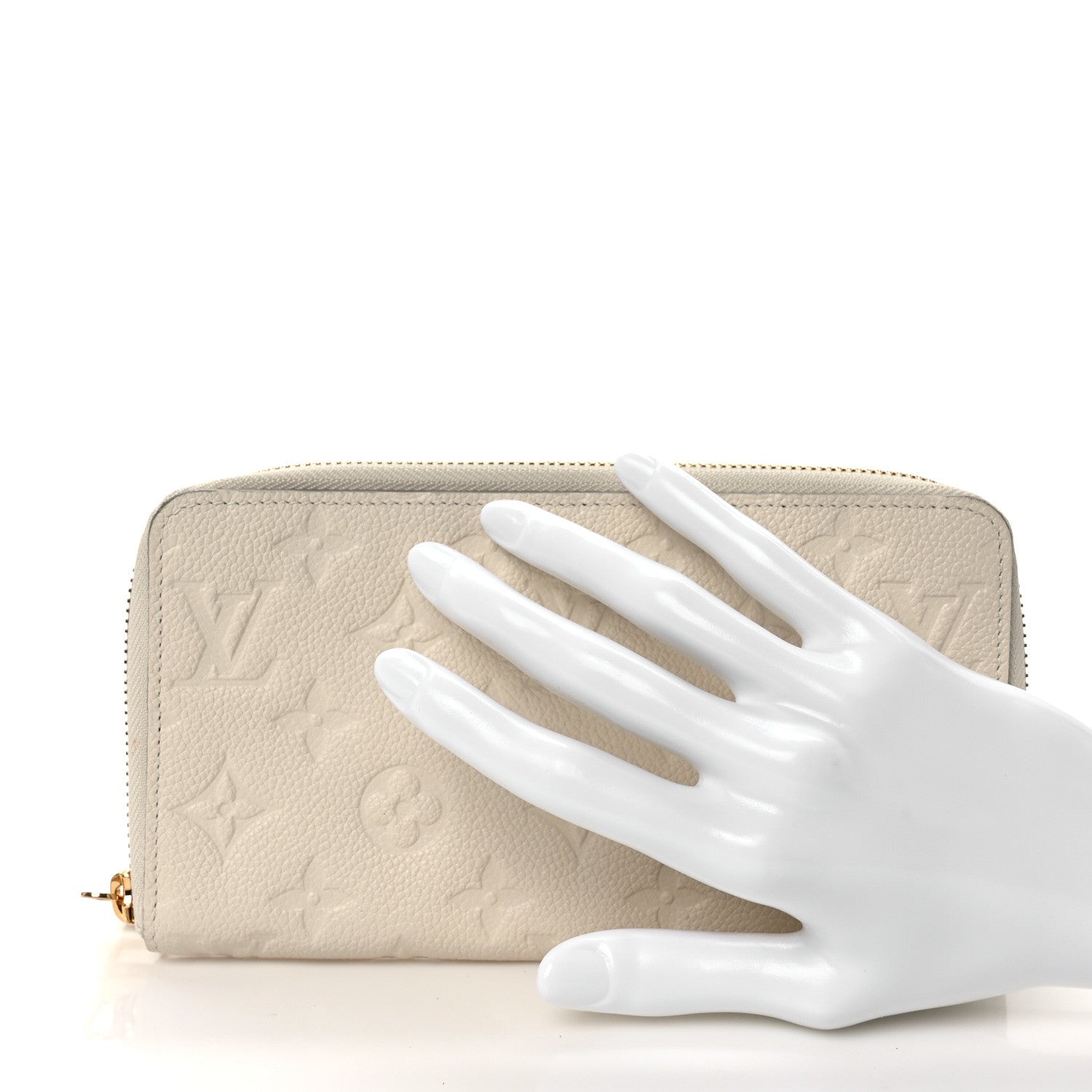Louis Vuitton Empreinte Zippy Wallet Neige 2 of 8