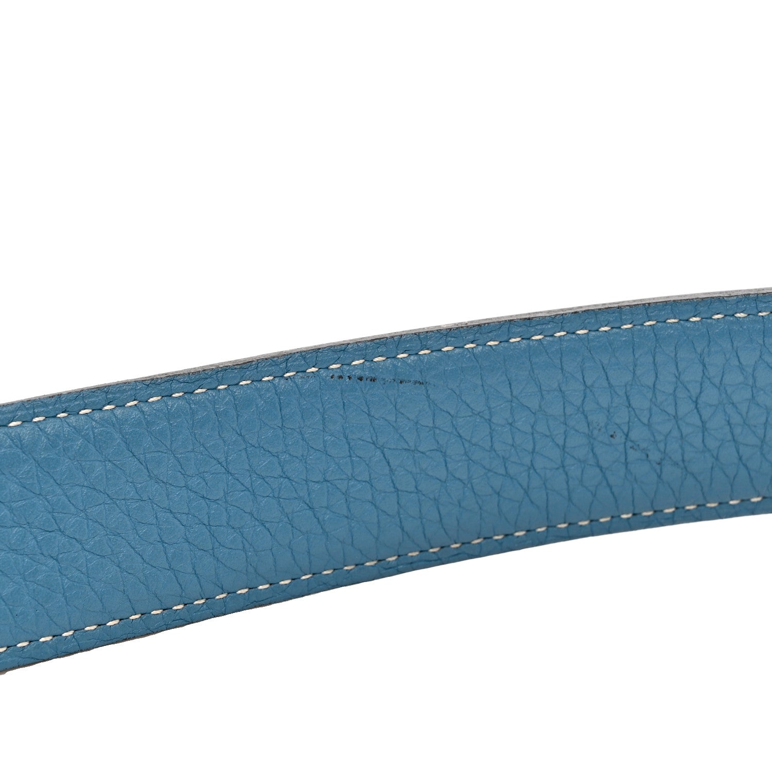 Hermes Box Togo 32mm H Belt 95 Black Blue Jean 11 of 11