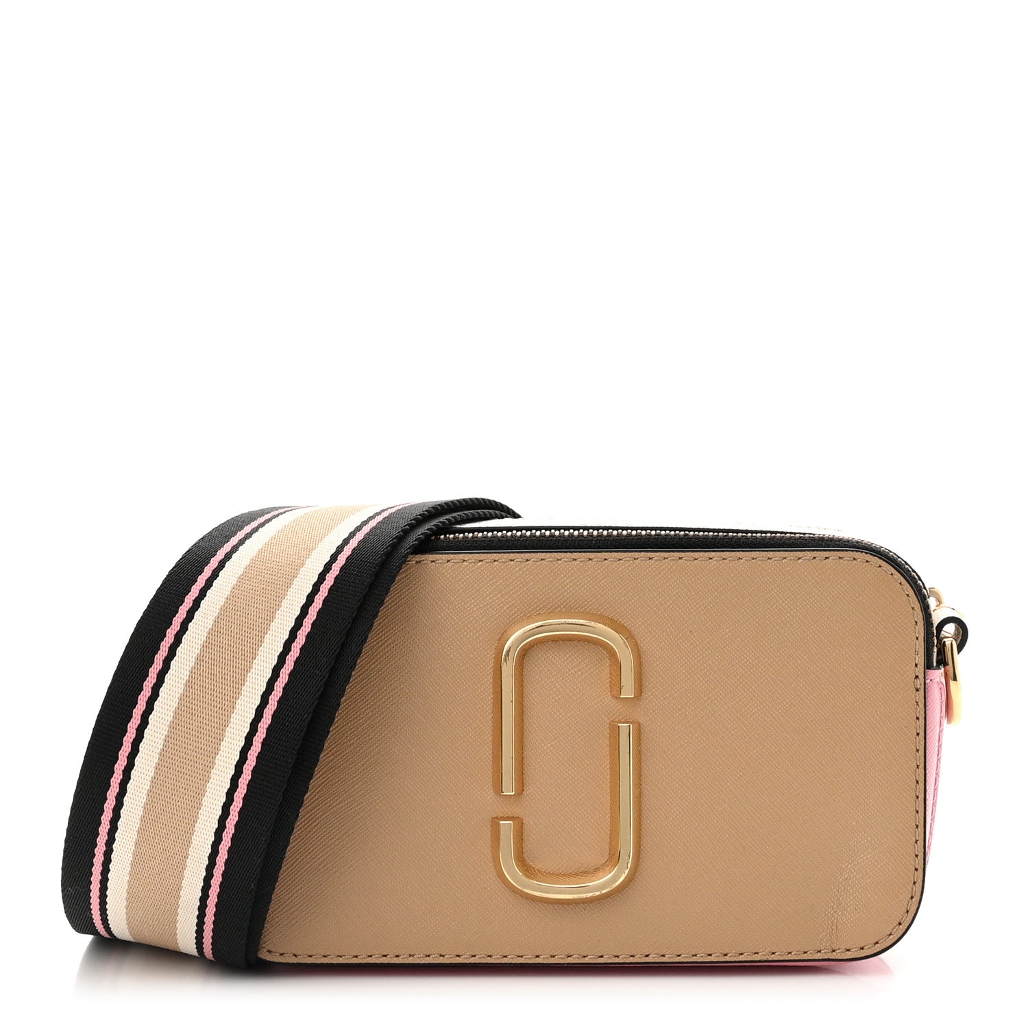 Marc Jacobs Saffiano Small Snapshot Camera Bag Beige Multicolor 1 of 10