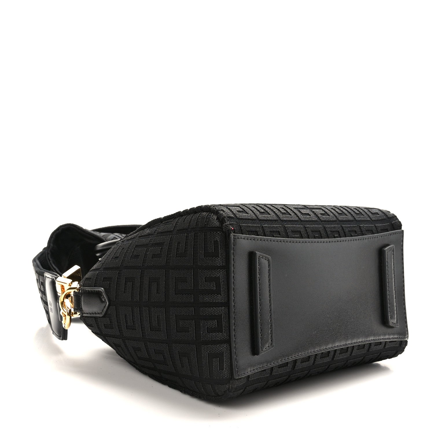 Givenchy Canvas Jacquard Embroidered Calfskin 4G Mini Antigona Black 4 of 8