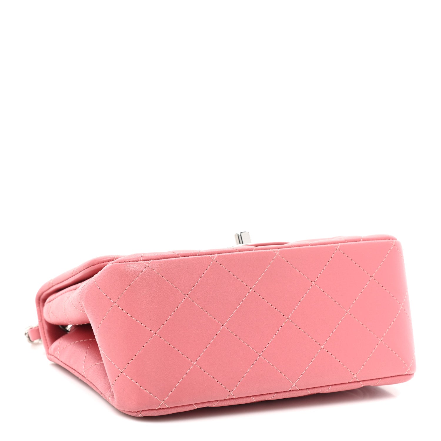 Chanel Lambskin Quilted Mini Square Flap Pink 4 of 13