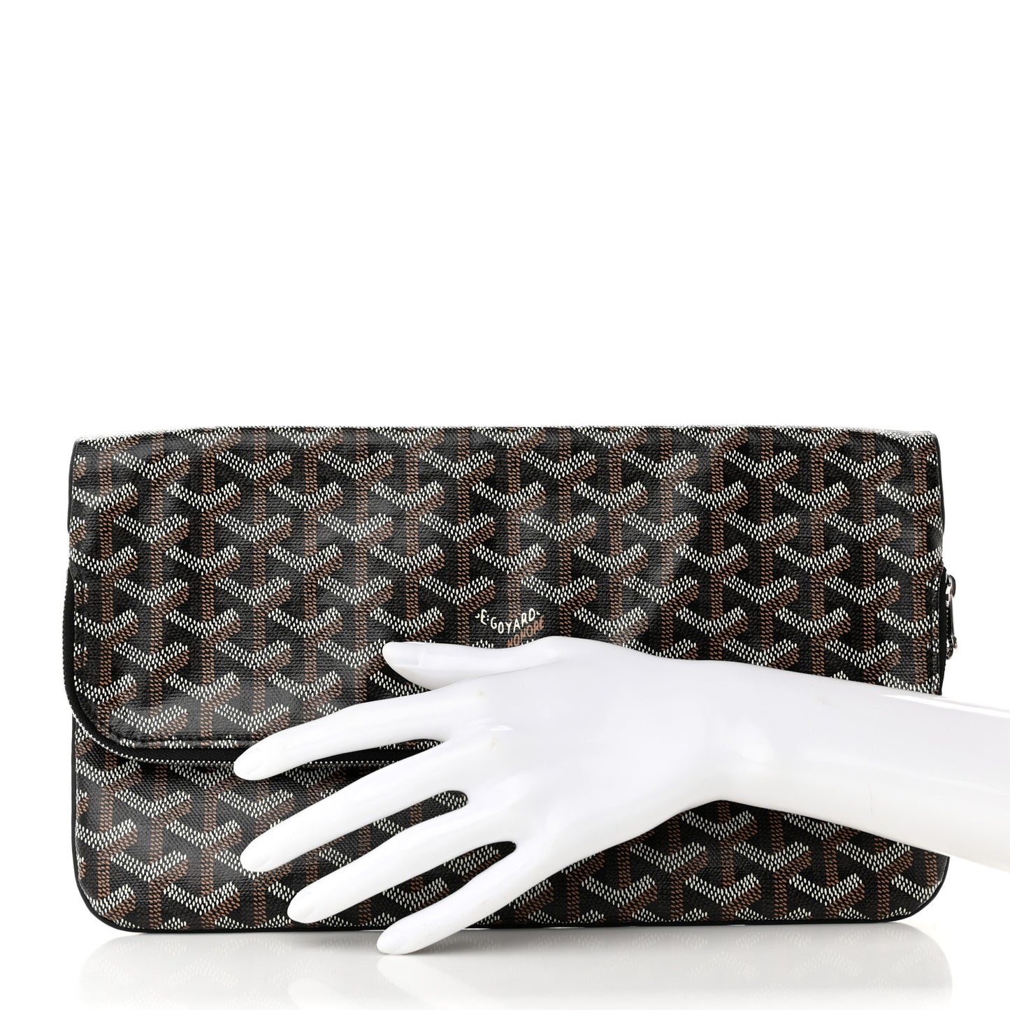 Goyardine Sainte Marie Soft Clutch Black