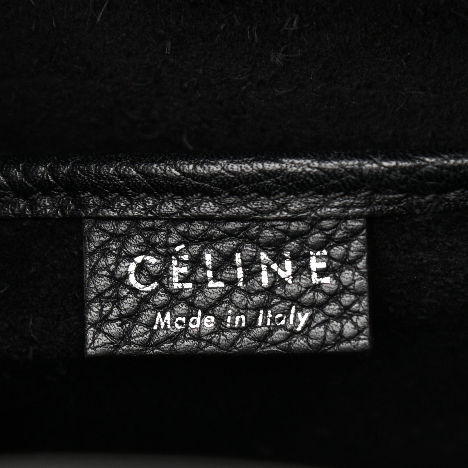 Celine Drummed Calfskin Nano Luggage Black 6 of 12