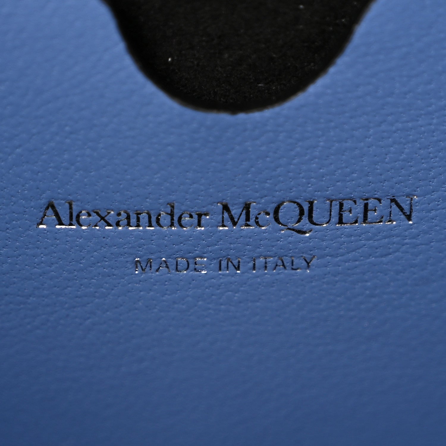 Alexander McQueen Nappa Skull Four Ring Clutch Blue 6 of 8