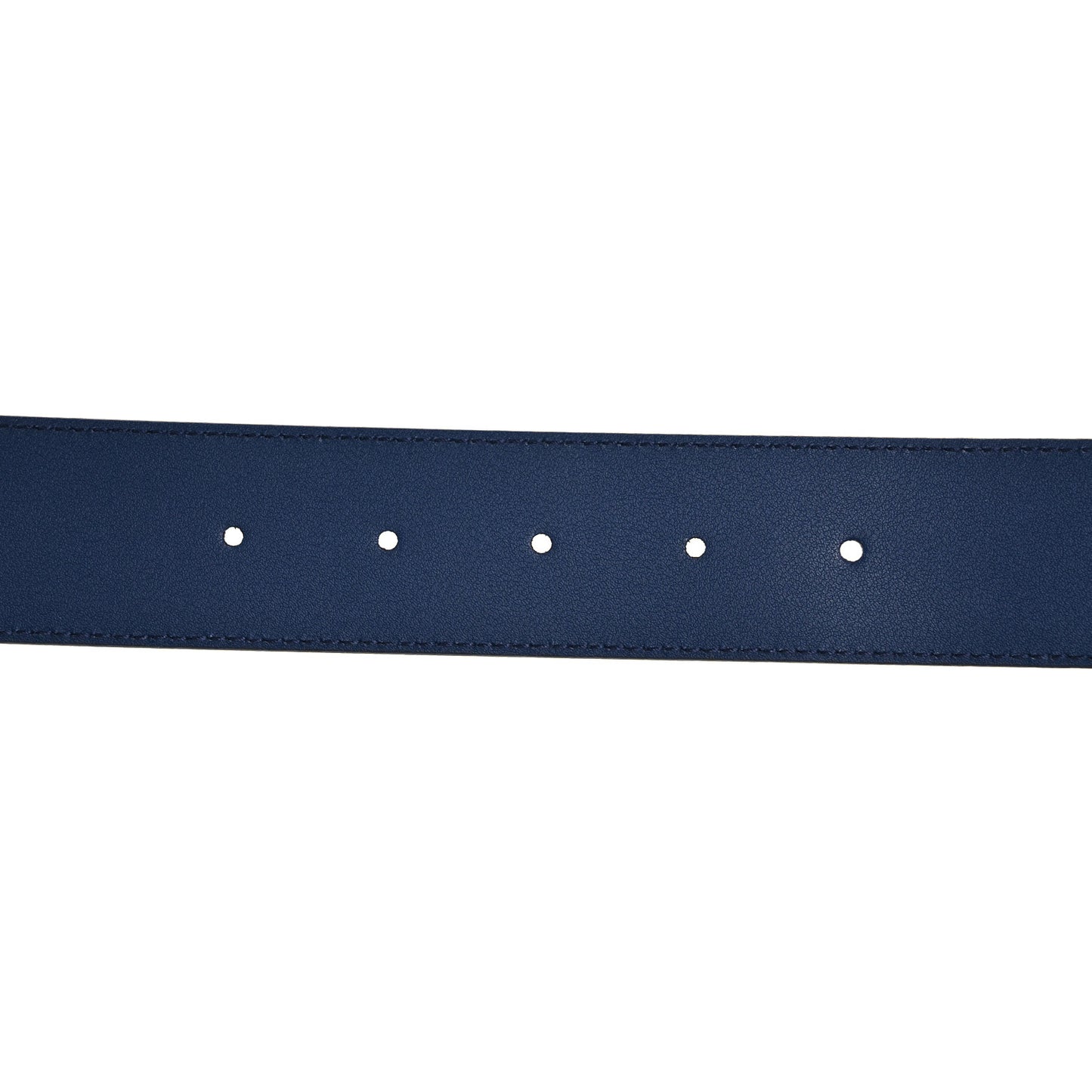 Moon Calfskin Interlocking G 37mm Belt 90 36 Cobalt Blue