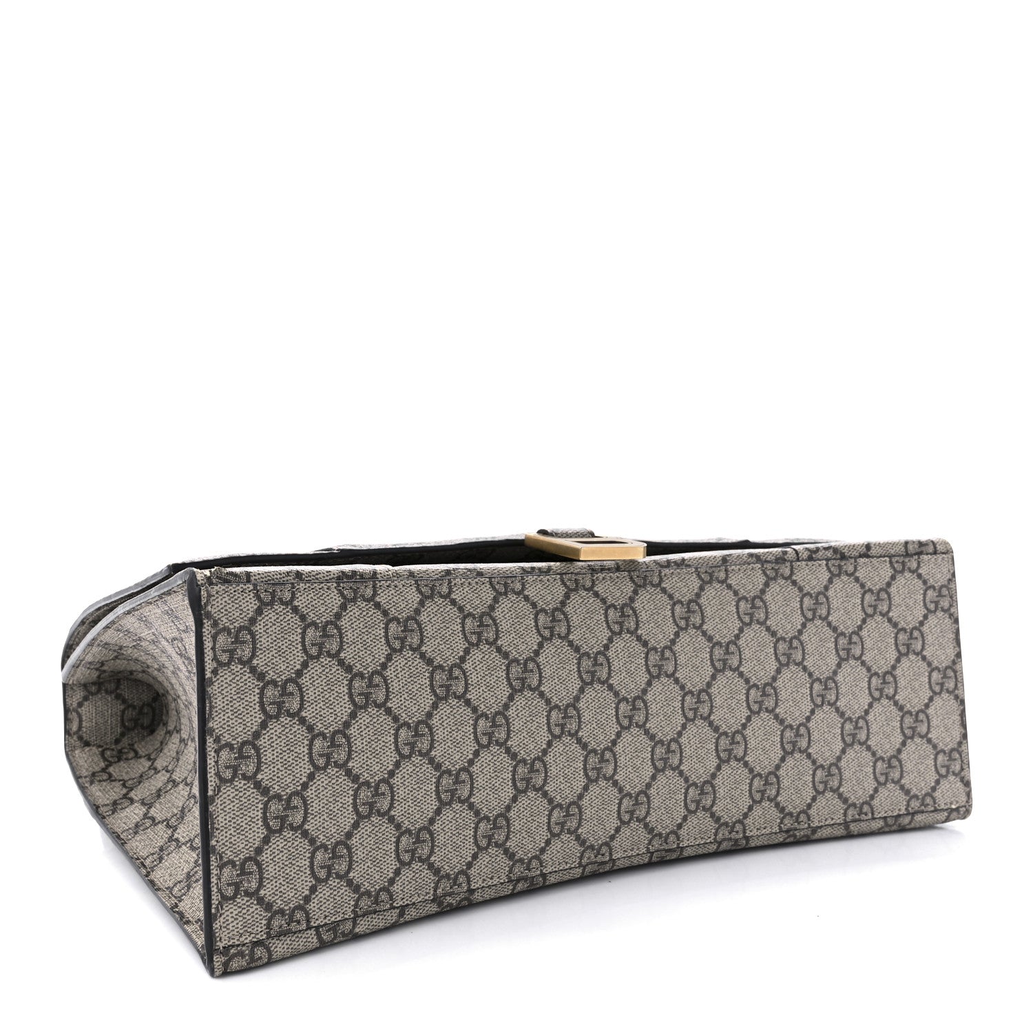 Balenciaga X GUCCI GG Supreme Monogram Medium Hourglass Top Handle Bag Beige Ebony 4 of 10