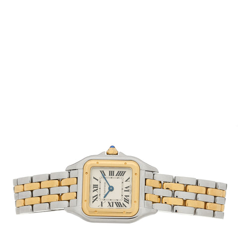 Stainless Steel 18K Yellow Gold 23mm Panthere Quartz Watch