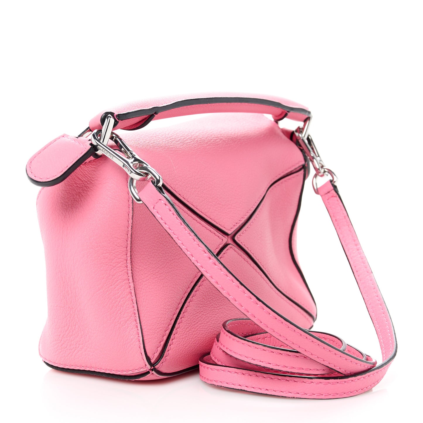 Calfskin Mini Puzzle Bag Wild Rose