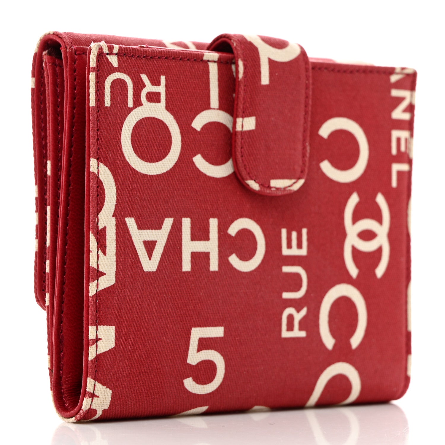 Chanel Canvas 31 Rue Cambon By The Sea Wallet Red 3 of 13