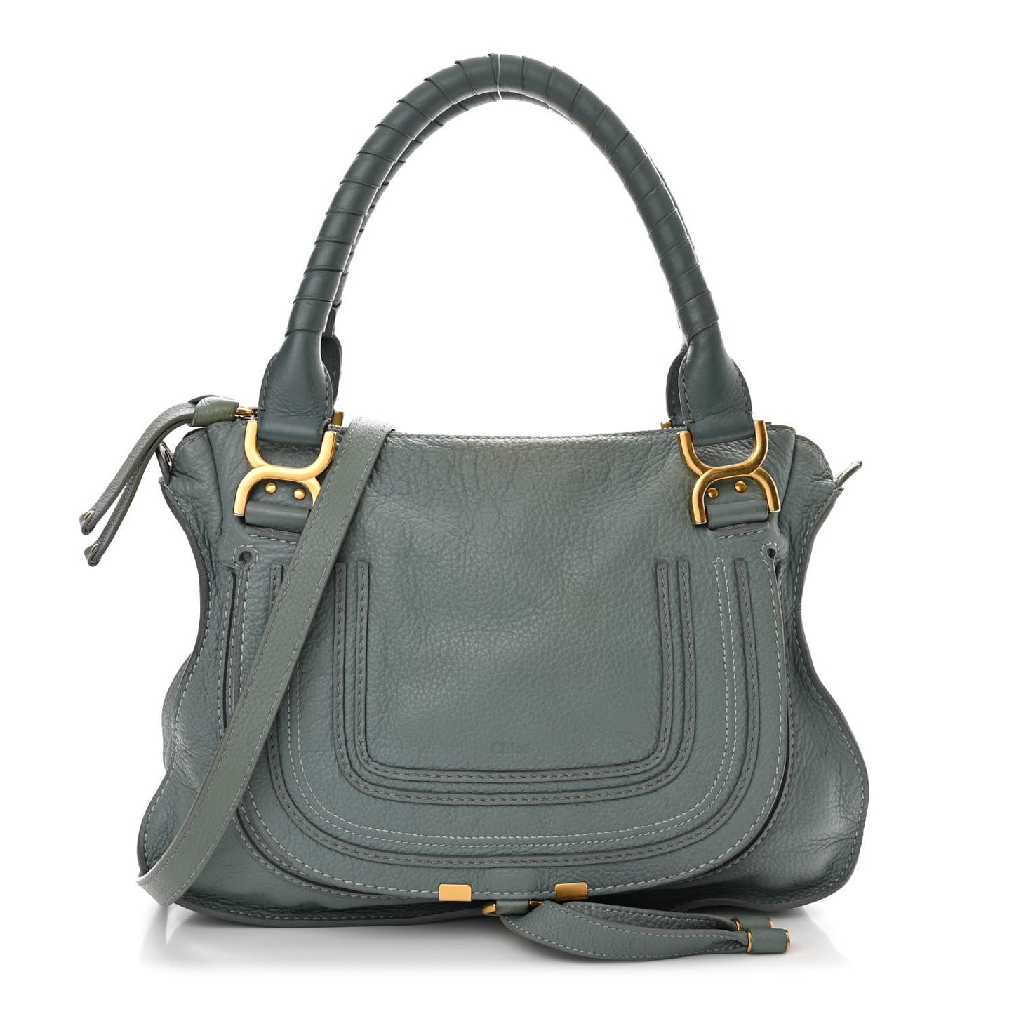 Calfskin Medium Marcie Satchel Fresh Mint